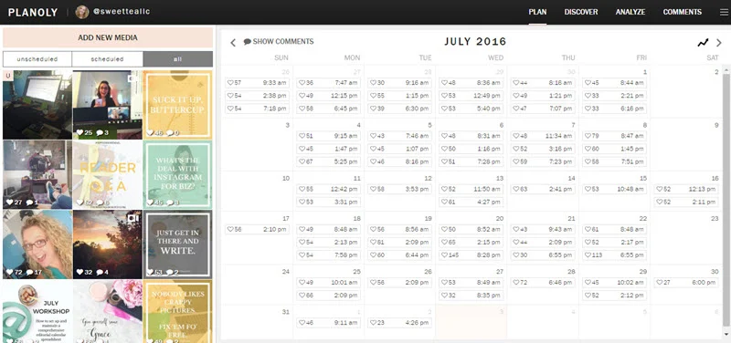You know social media scheduling tools will help maintain your sanity, but how do you know which ones to use? This is a deep-dive into 7 social media scheduling tools: Planoly, Later, Coschedule, Hootsuite, Buffer, Boardbooster, & Tailwind. Your decision just got a little easier.