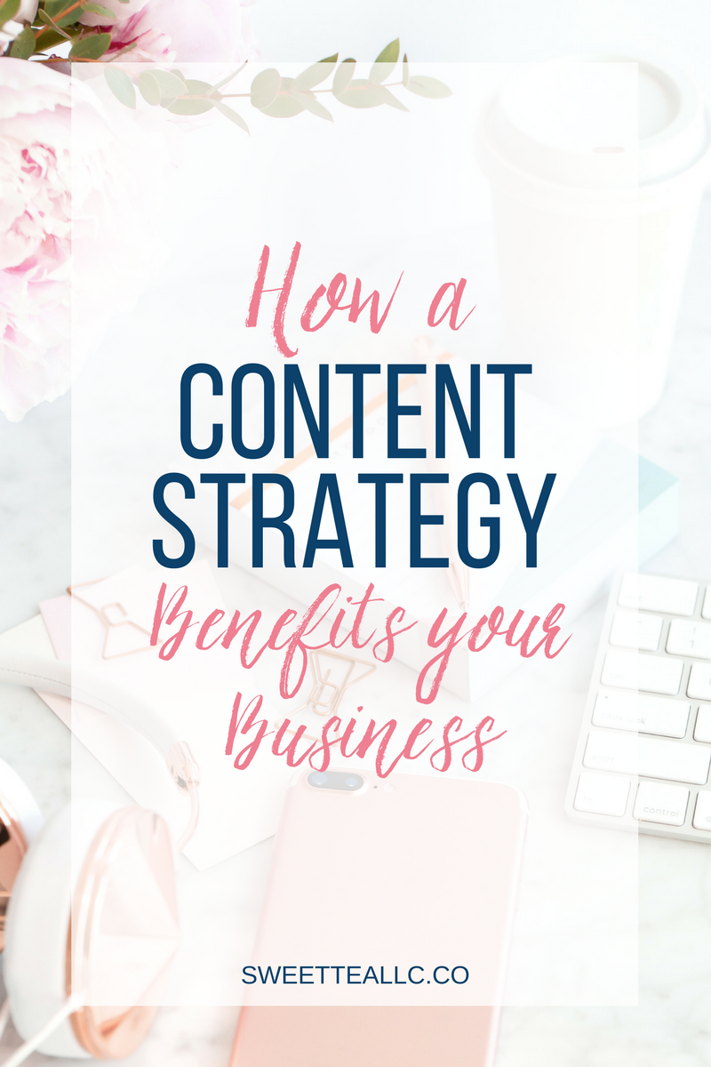 A content strategy not only means you can get away with creating LESS content, but you will end up being MORE VISIBLE online! You won't believe how a content strategy can benefit your business - read the full post to learn more!