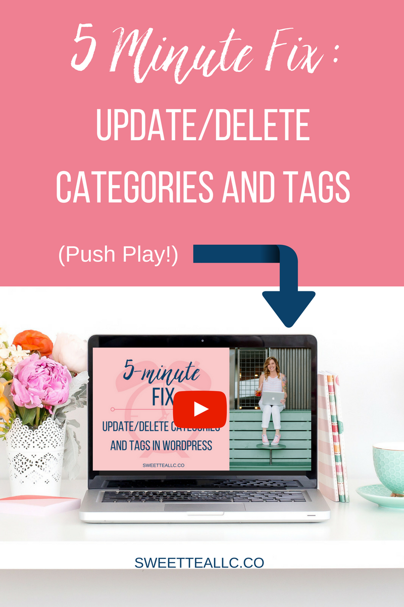 In this 5 Minute Fix, I'm going to show you how to update your categories and tags properly.