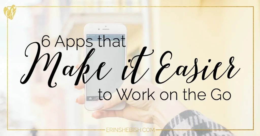 As a business owner there are times that you'll have to work on the go. Luckily, working on the go is easier than ever with these apps!