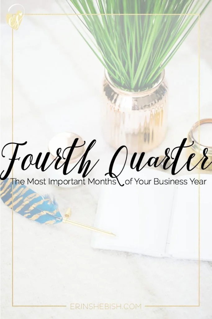 The fourth quarter is upon us. Meaning now is the time to make sure our goals are in progress and we're ready for the new year!