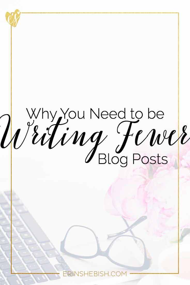 Blogging doesn't have to be a constant show of content. It just needs to be a show of you best content. Don't devalue your work by over blogging.