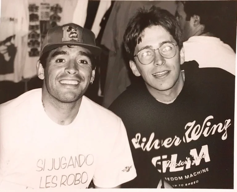 La foto del día en que me confundieron con Diego ( acá lo cuento )