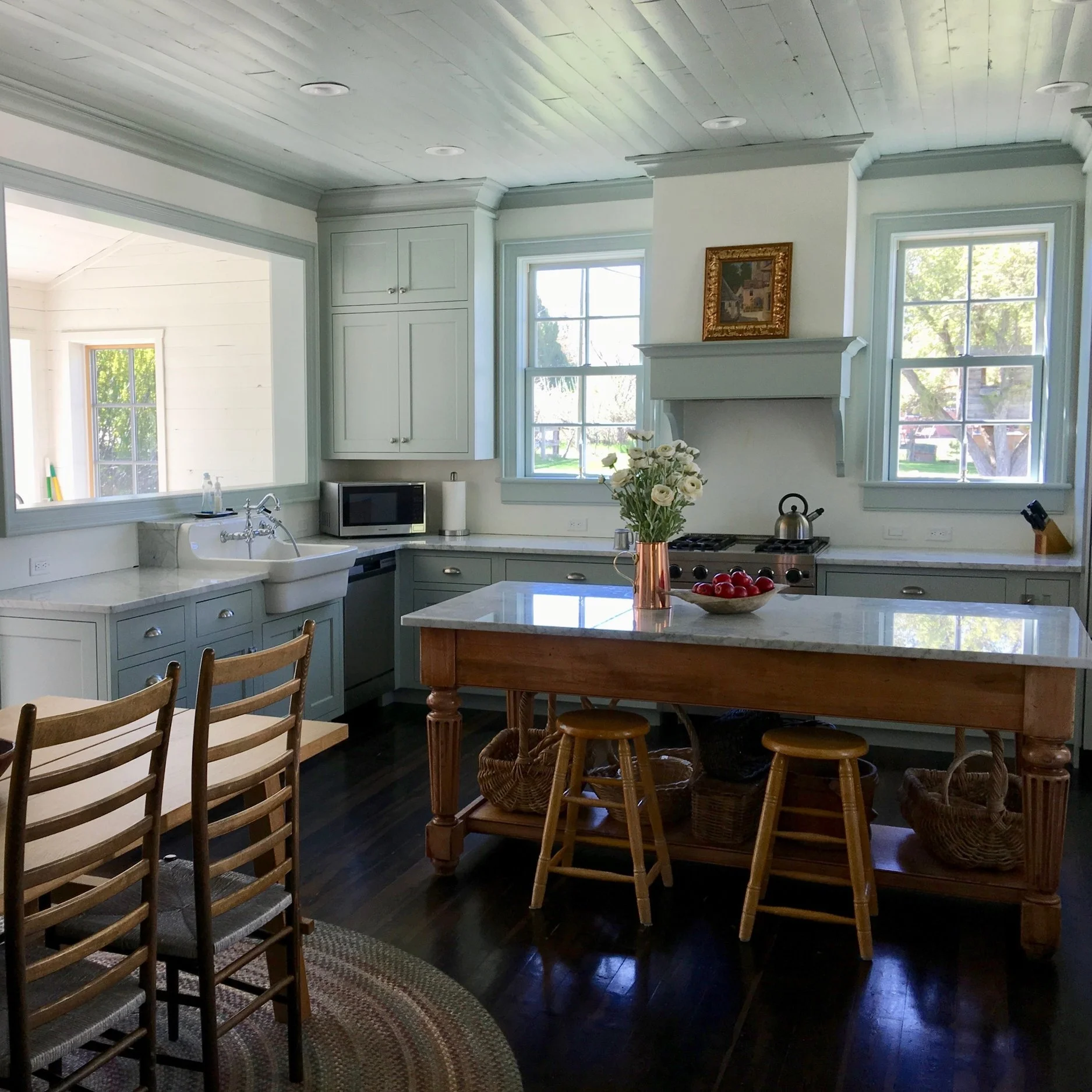 Blue Farmhouse Kitchen