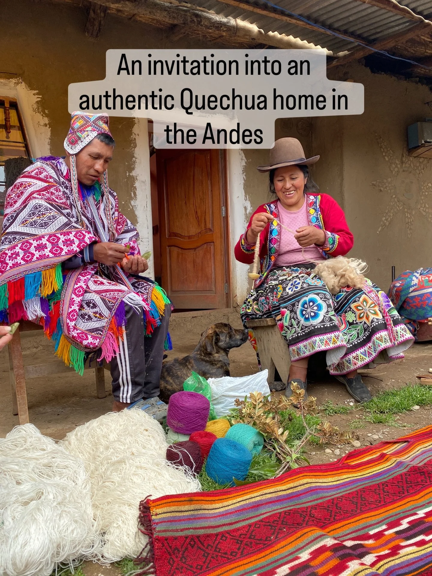 One of the most unforgettable days of our Peru retreat journey takes us high into the mountains, to the village of Chahuaytire, where we are welcomed into the home of our dear friend and master weaver, Hilaria Huaman Curo.

Here, weaving is more than