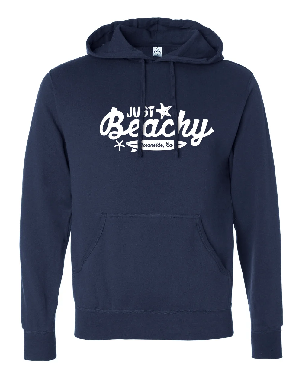 Navy Hooded Pullover Sweatshirt