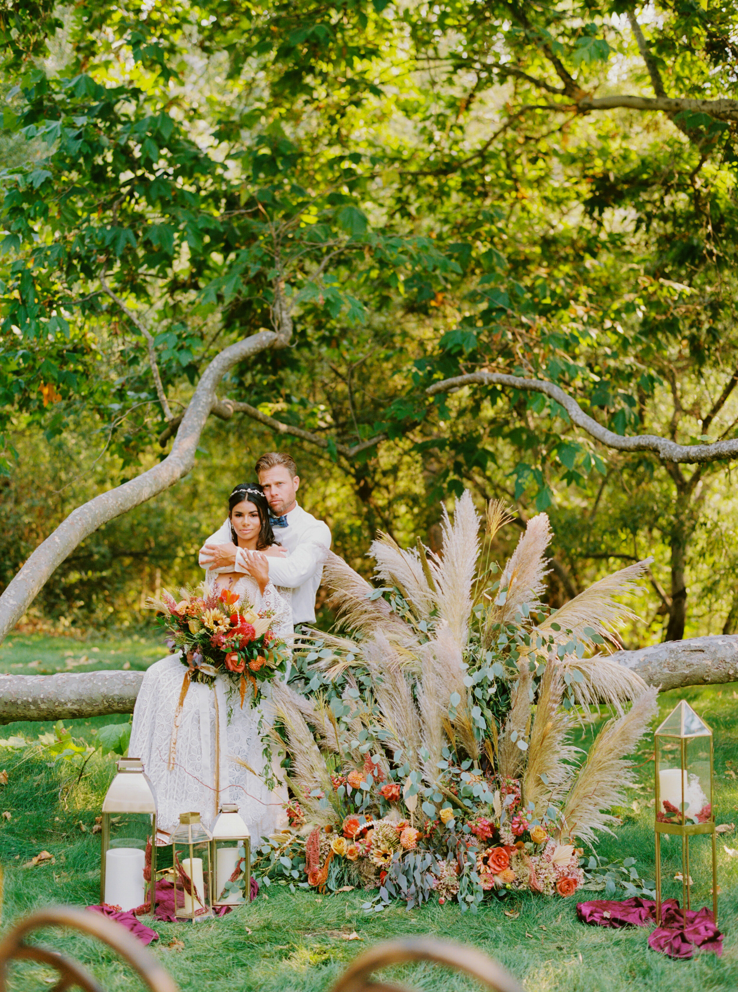 Sarahi Hadden - An Earthy Summer Boho Inspired Wedding with Sunset Hues at Gardener Ranch-3.jpg