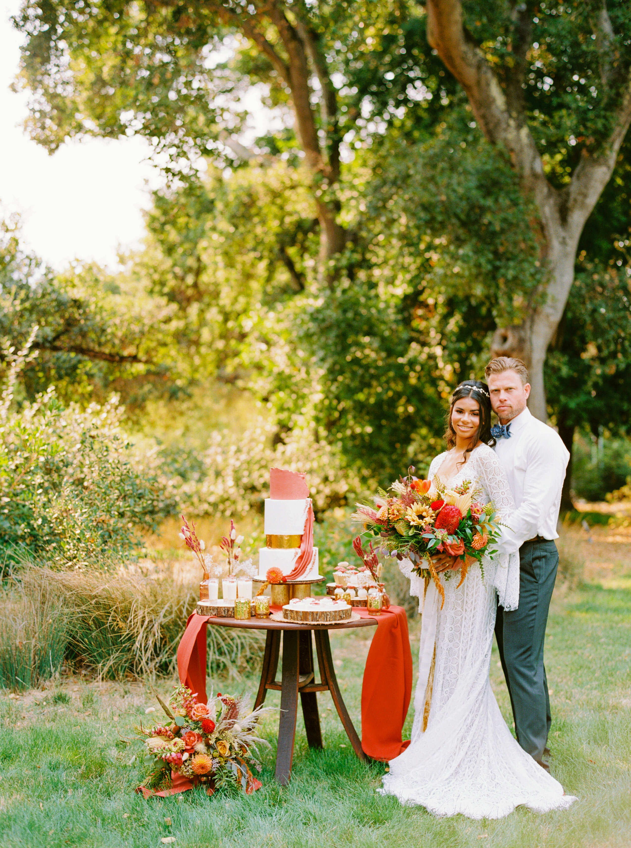Sarahi Hadden - An Earthy Summer Boho Inspired Wedding with Sunset Hues at Gardener Ranch-12.jpg