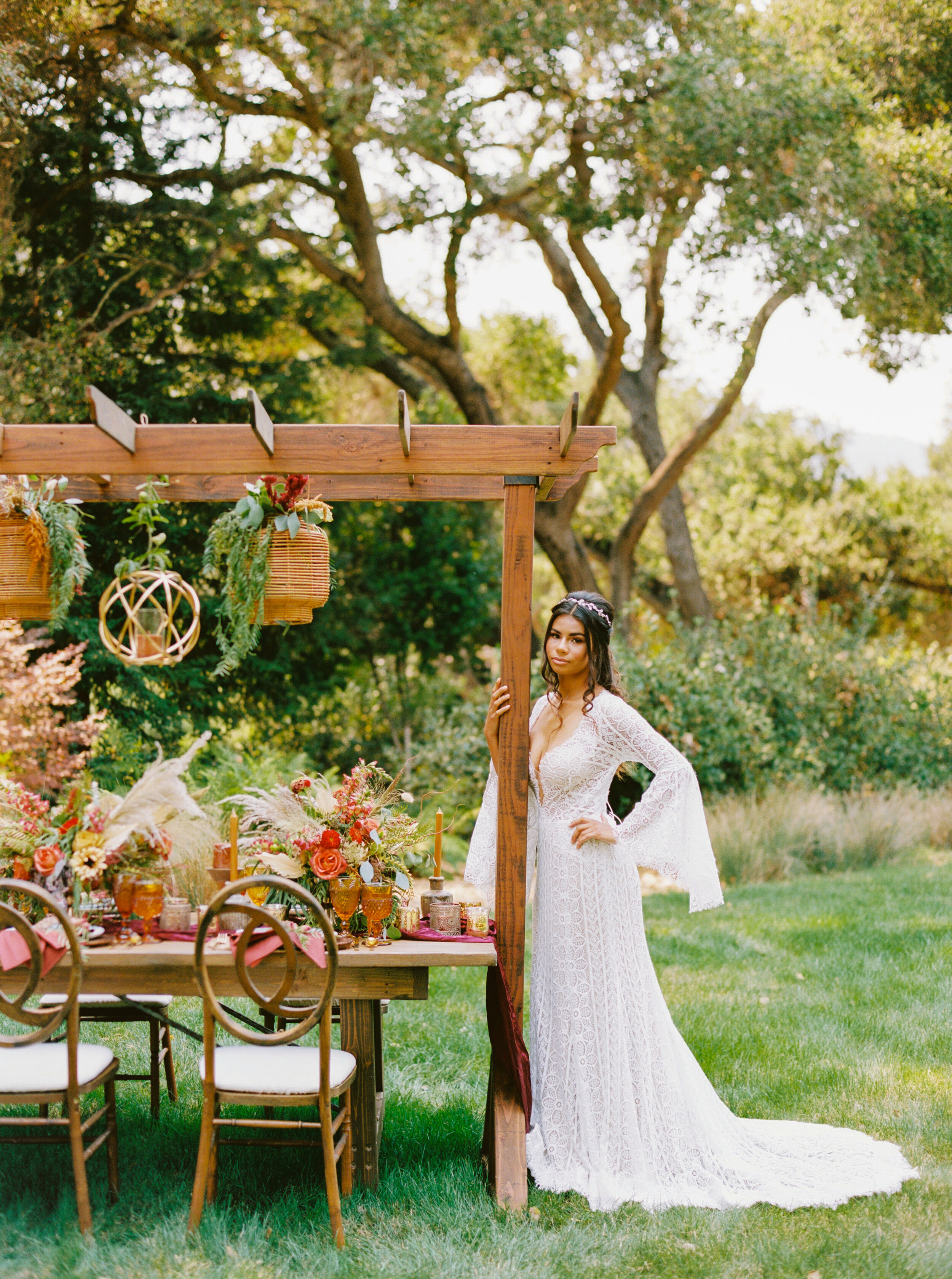 Sarahi Hadden - An Earthy Summer Boho Inspired Wedding with Sunset Hues at Gardener Ranch-13.jpg