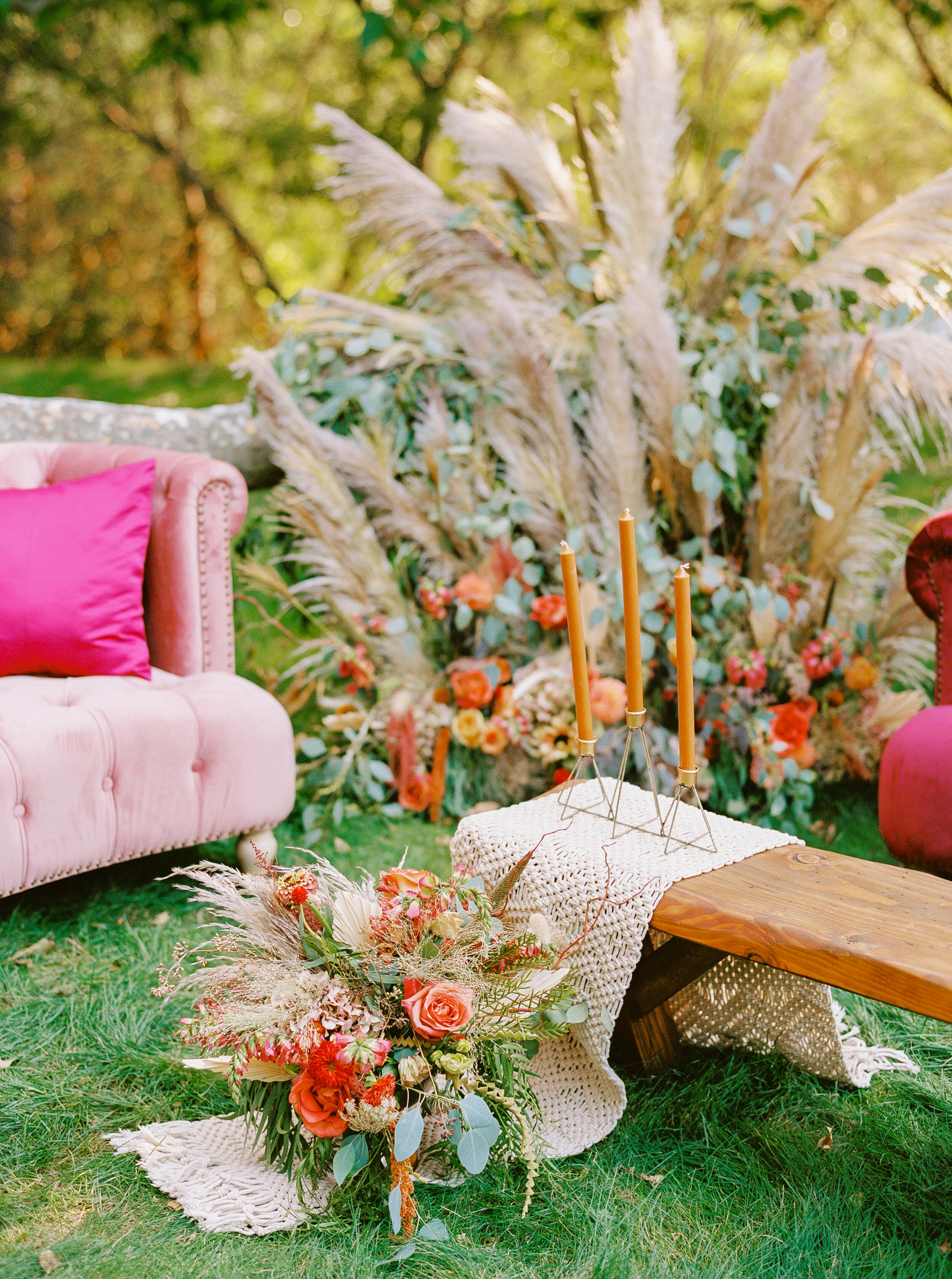 Sarahi Hadden - An Earthy Summer Boho Inspired Wedding with Sunset Hues at Gardener Ranch-20.jpg