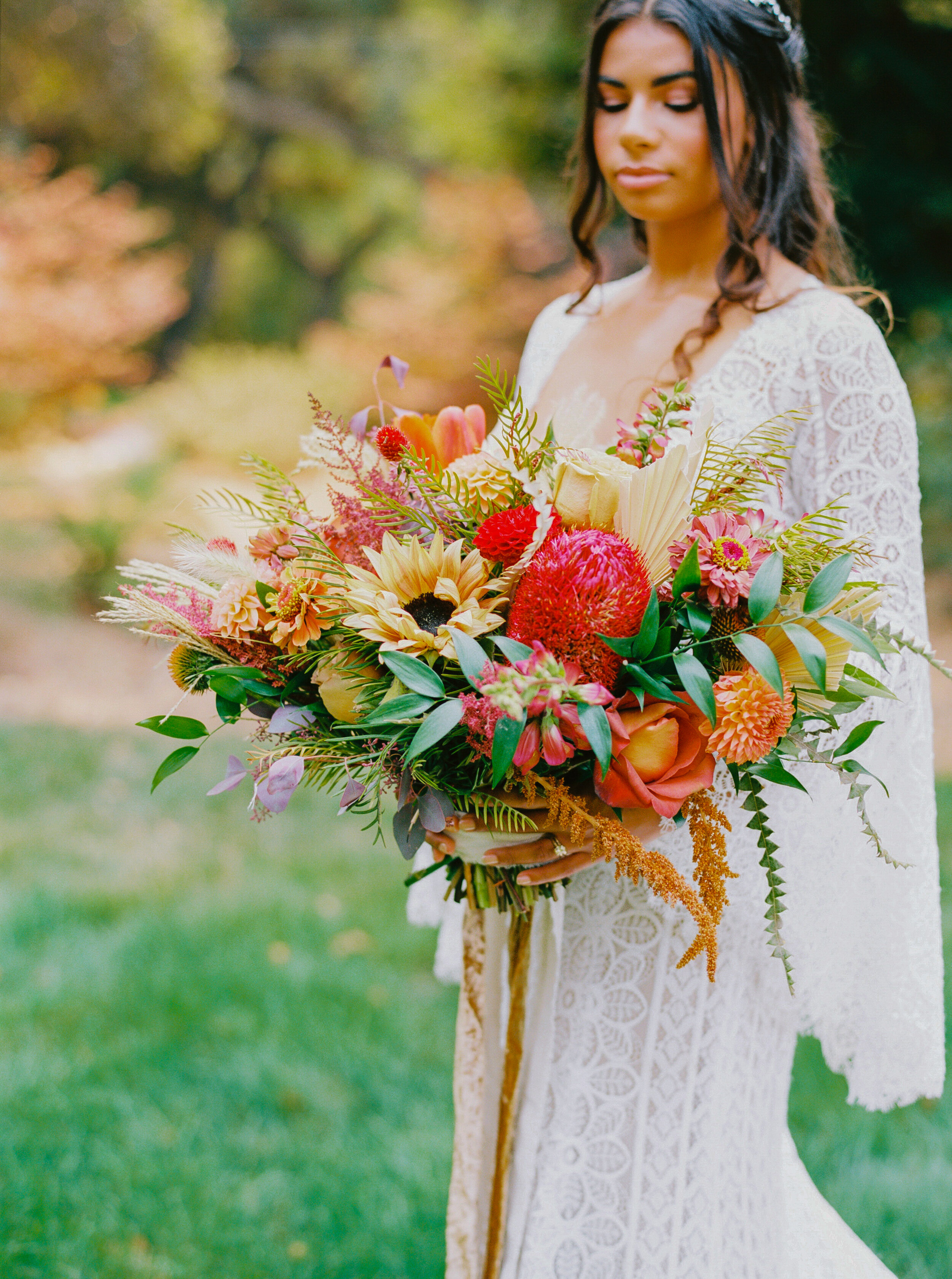 Sarahi Hadden - An Earthy Summer Boho Inspired Wedding with Sunset Hues at Gardener Ranch-24.jpg