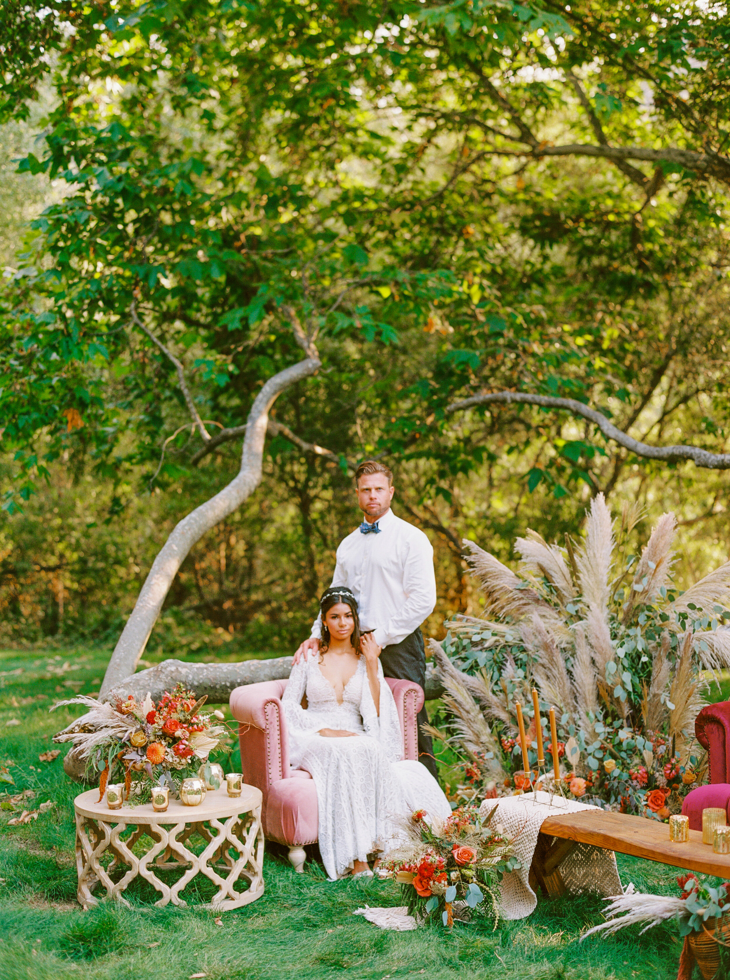 Sarahi Hadden - An Earthy Summer Boho Inspired Wedding with Sunset Hues at Gardener Ranch-25.jpg