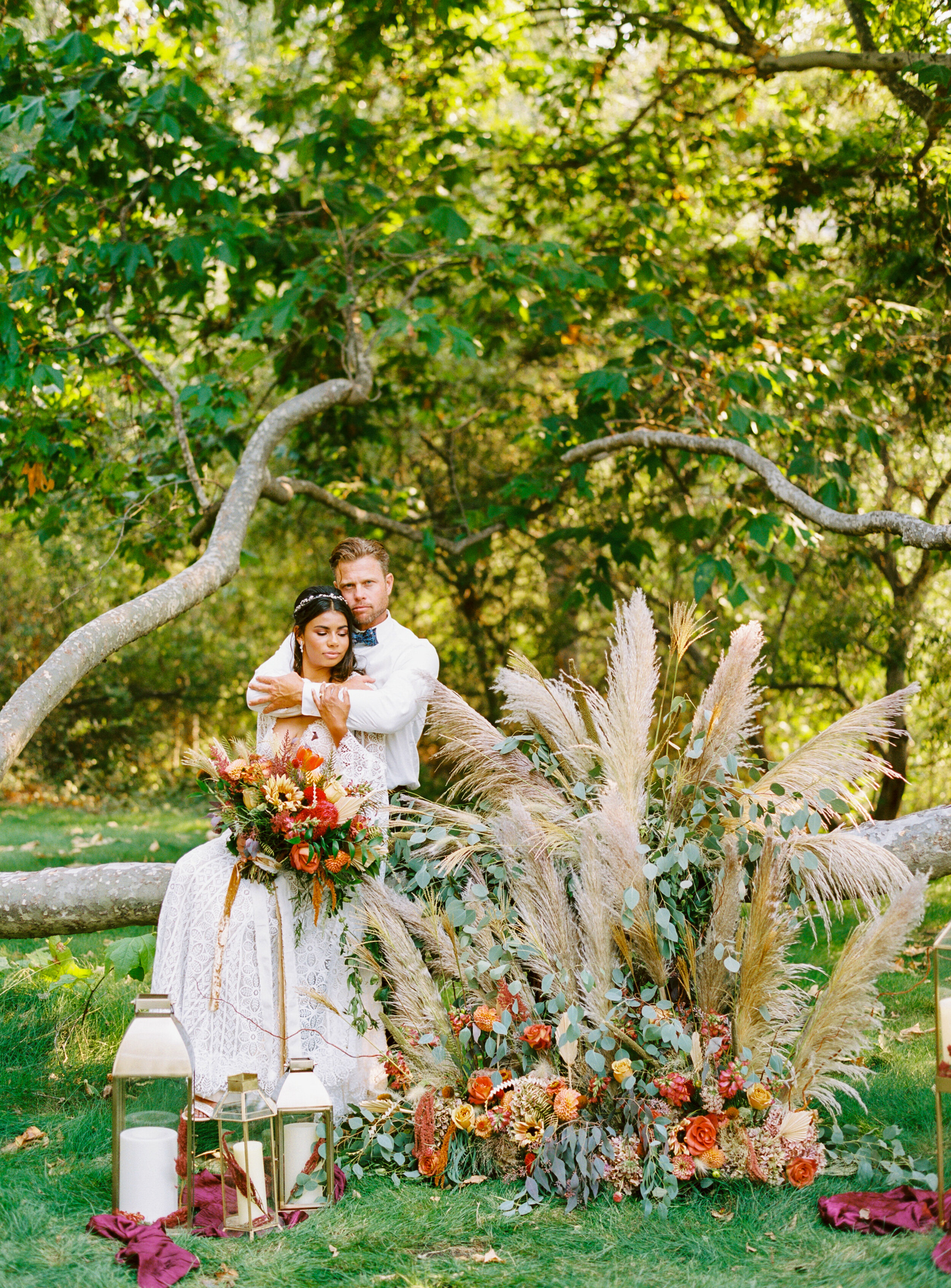 Sarahi Hadden - An Earthy Summer Boho Inspired Wedding with Sunset Hues at Gardener Ranch-27.jpg