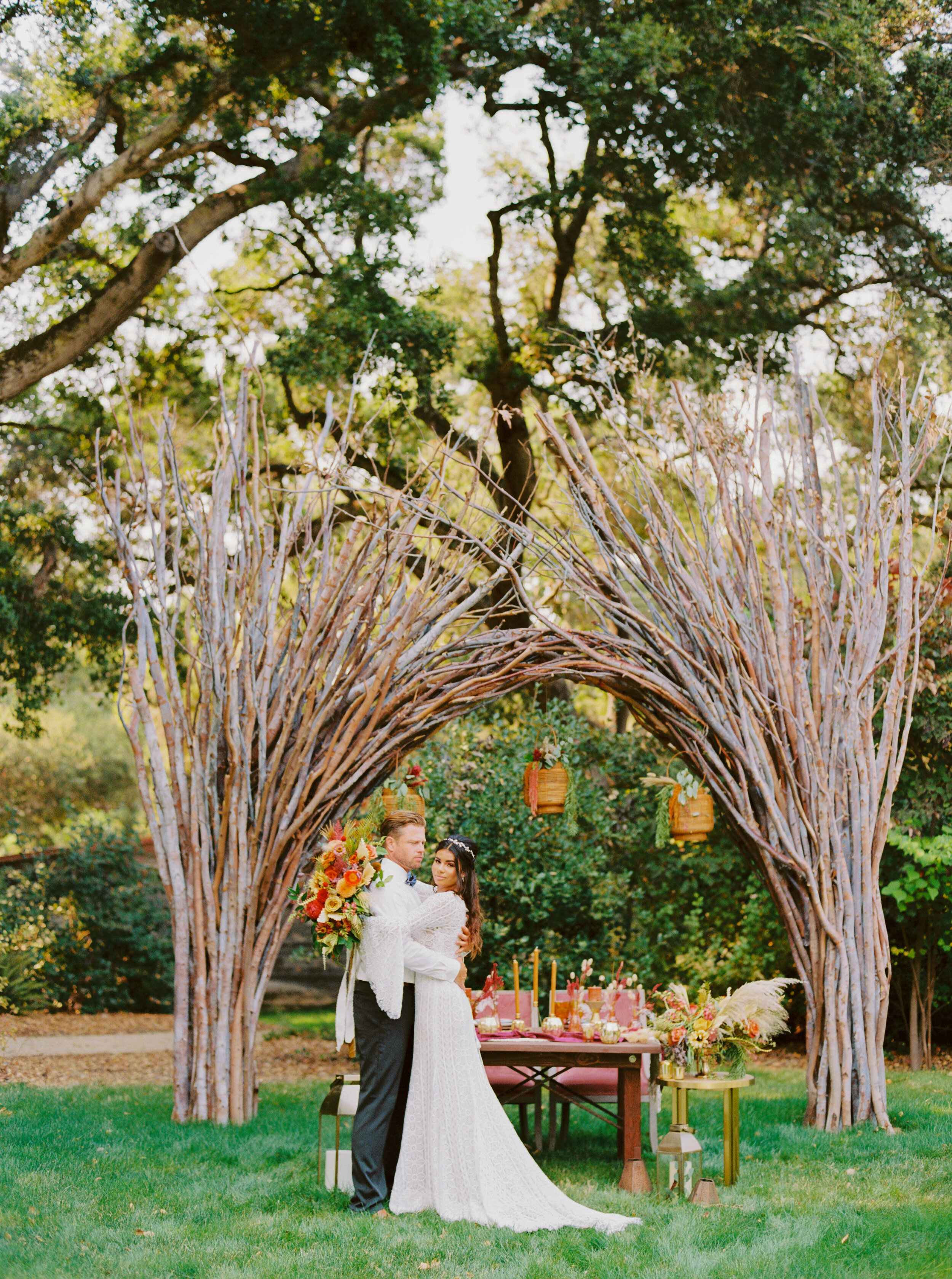 Sarahi Hadden - An Earthy Summer Boho Inspired Wedding with Sunset Hues at Gardener Ranch-47.jpg