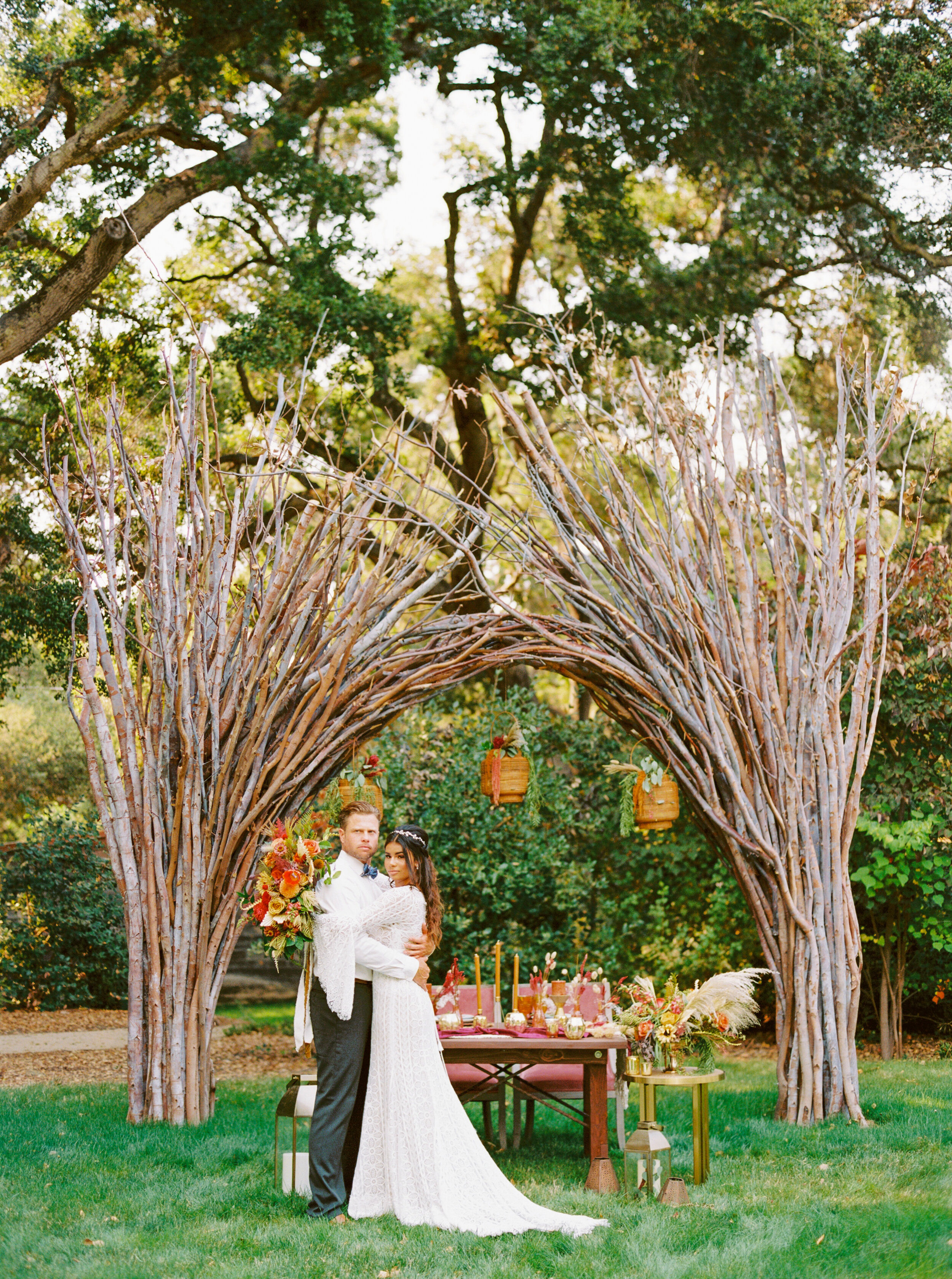 Sarahi Hadden - An Earthy Summer Boho Inspired Wedding with Sunset Hues at Gardener Ranch-65.jpg