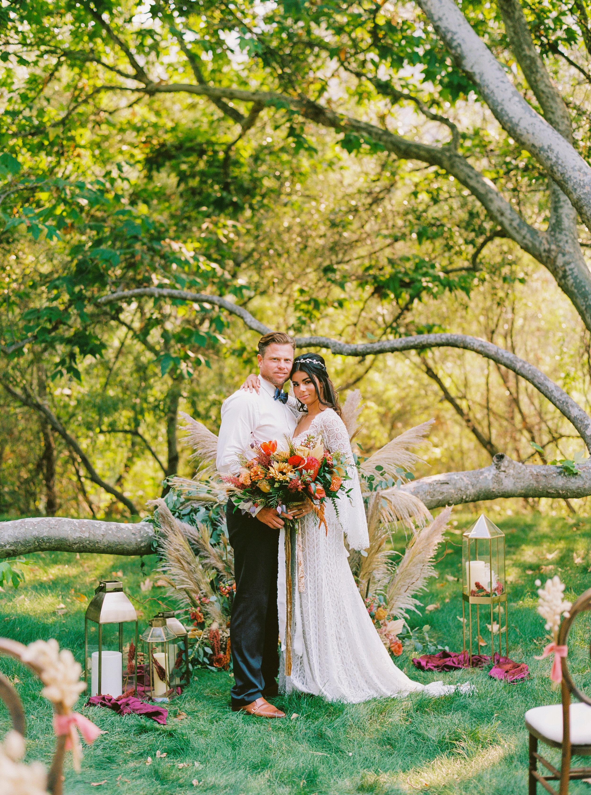 Sarahi Hadden - An Earthy Summer Boho Inspired Wedding with Sunset Hues at Gardener Ranch-88.jpg