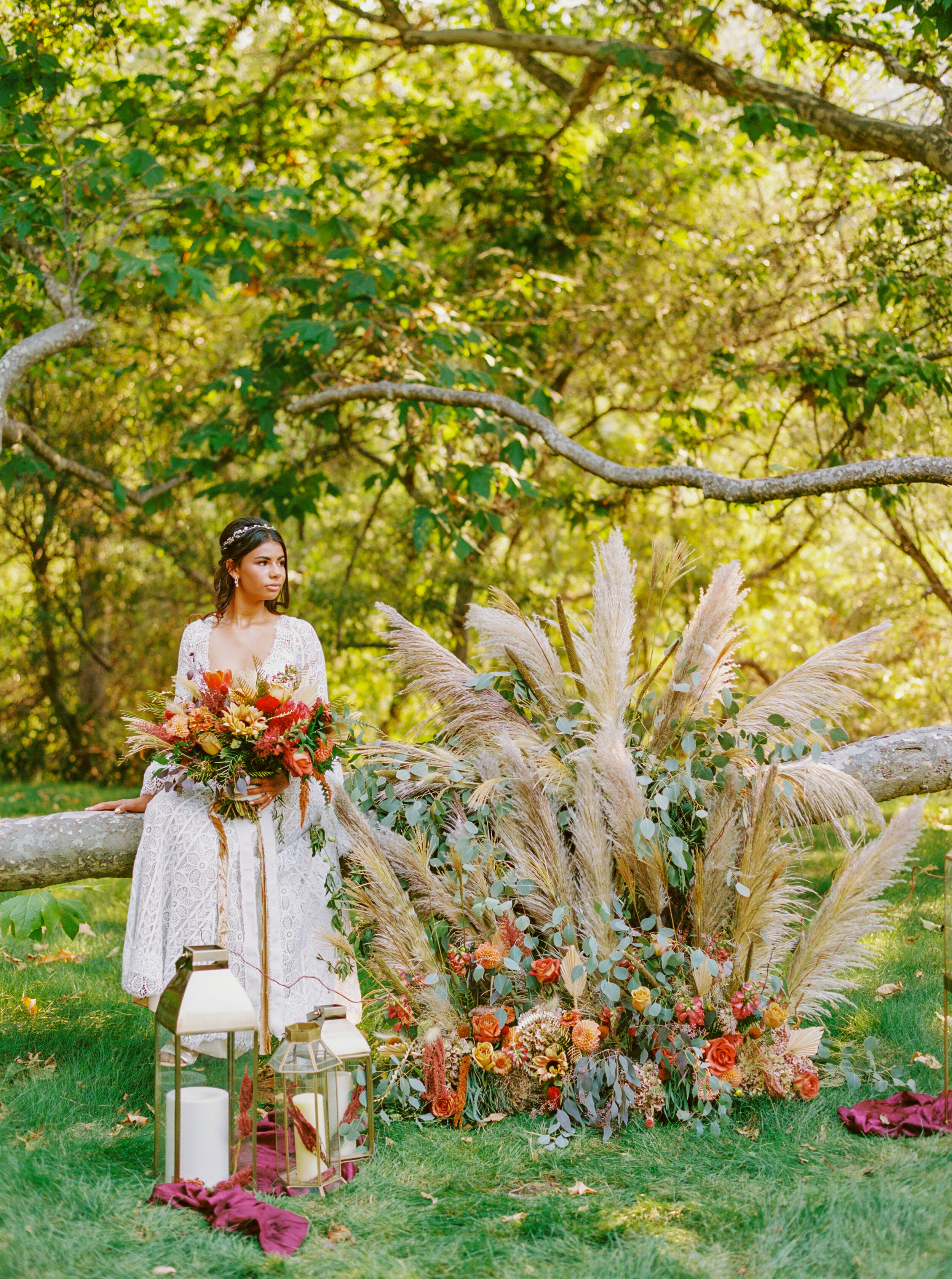 Sarahi Hadden - An Earthy Summer Boho Inspired Wedding with Sunset Hues at Gardener Ranch-101.jpg