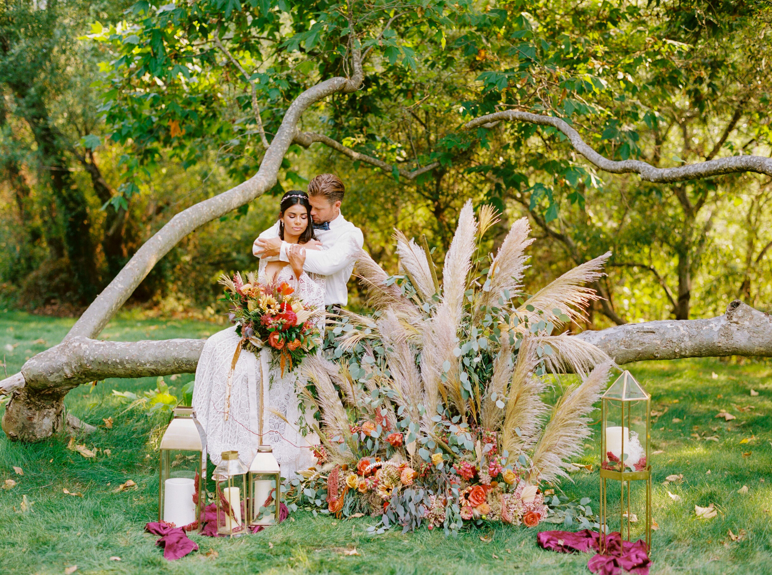 Sarahi Hadden - An Earthy Summer Boho Inspired Wedding with Sunset Hues at Gardener Ranch-102.jpg