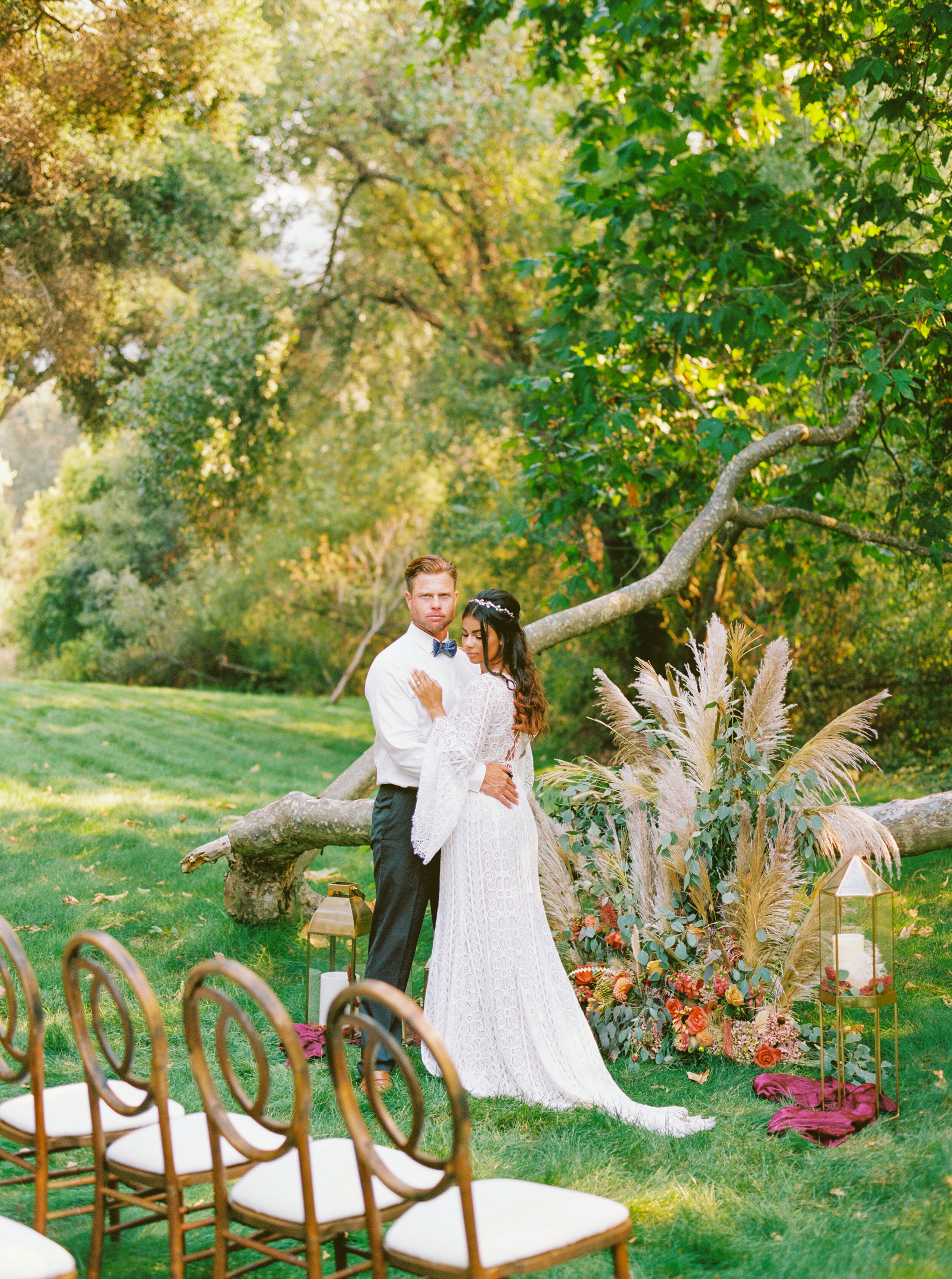 Sarahi Hadden - An Earthy Summer Boho Inspired Wedding with Sunset Hues at Gardener Ranch-105.jpg