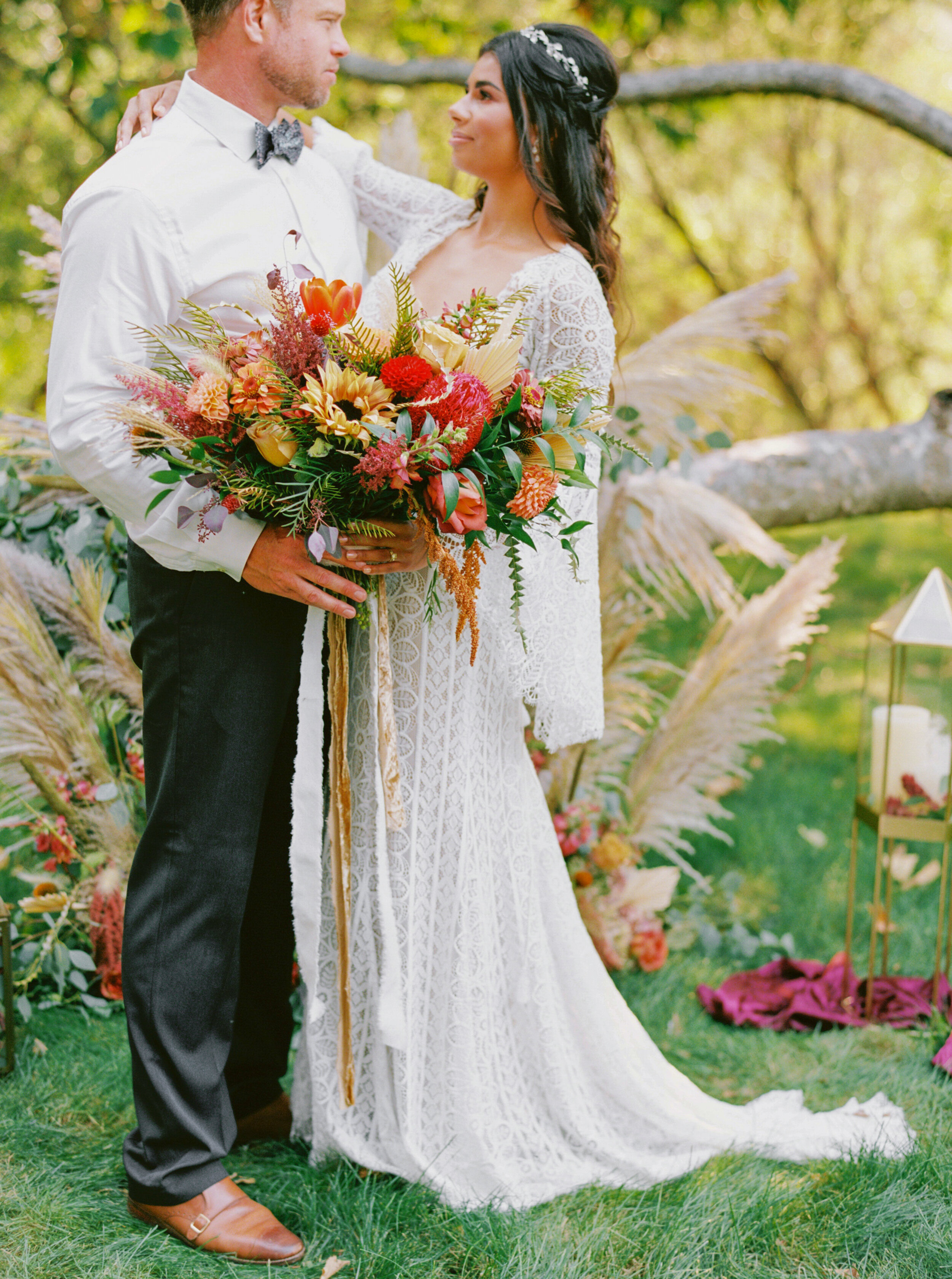 Sarahi Hadden - An Earthy Summer Boho Inspired Wedding with Sunset Hues at Gardener Ranch-114.jpg