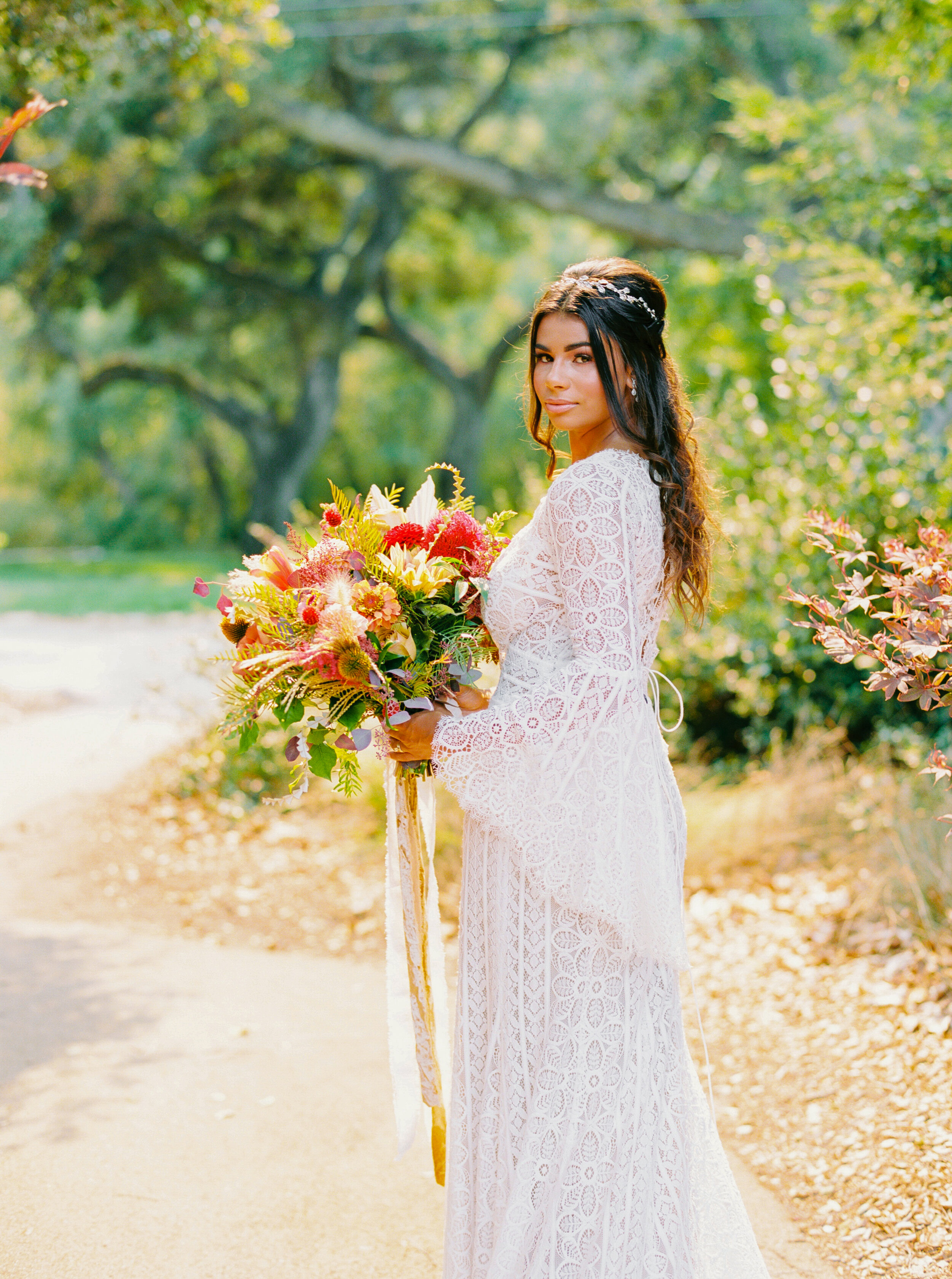 Sarahi Hadden - An Earthy Summer Boho Inspired Wedding with Sunset Hues at Gardener Ranch-121.jpg
