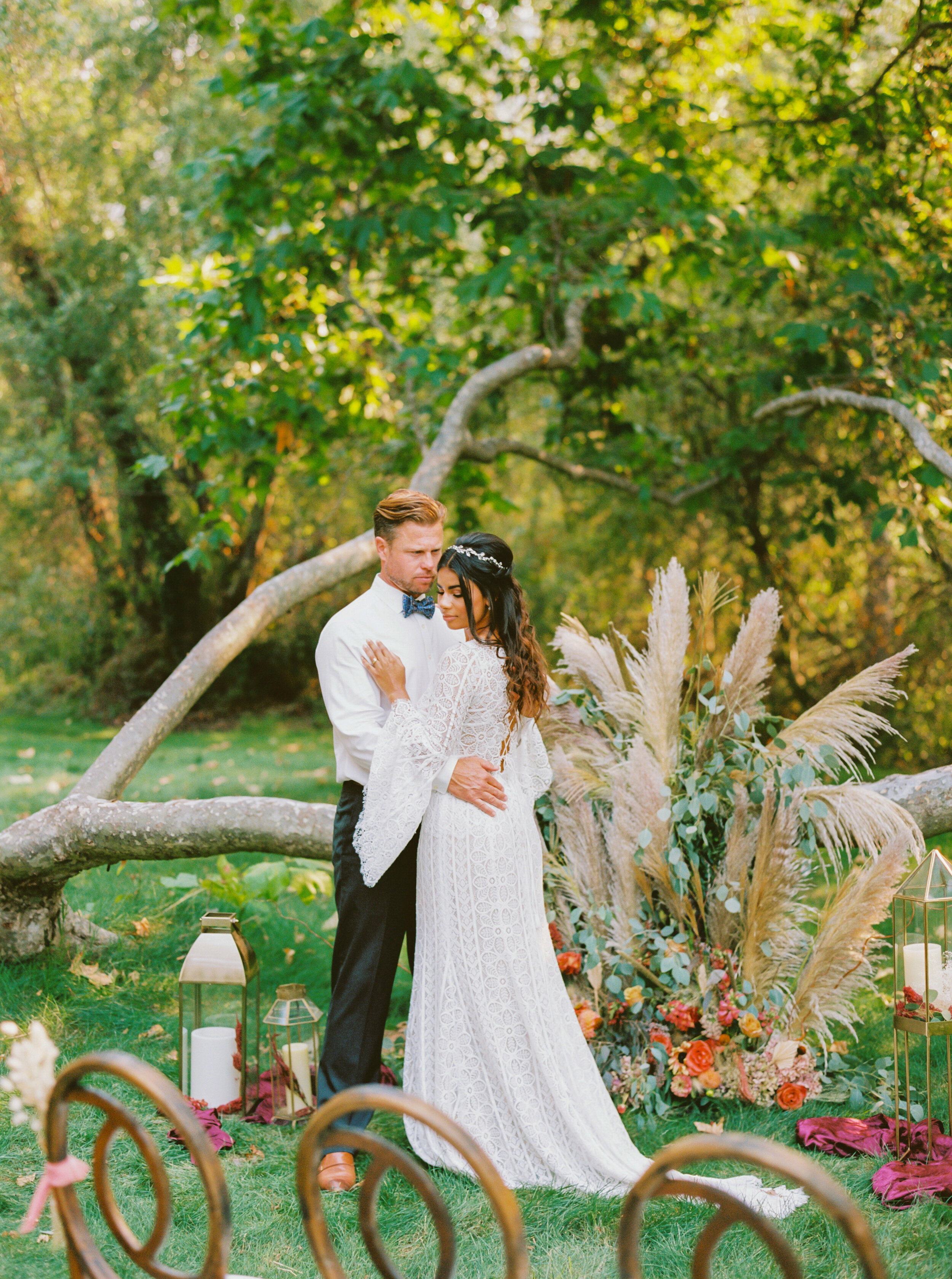 Sarahi Hadden - An Earthy Summer Boho Inspired Wedding with Sunset Hues at Gardener Ranch-131.jpg