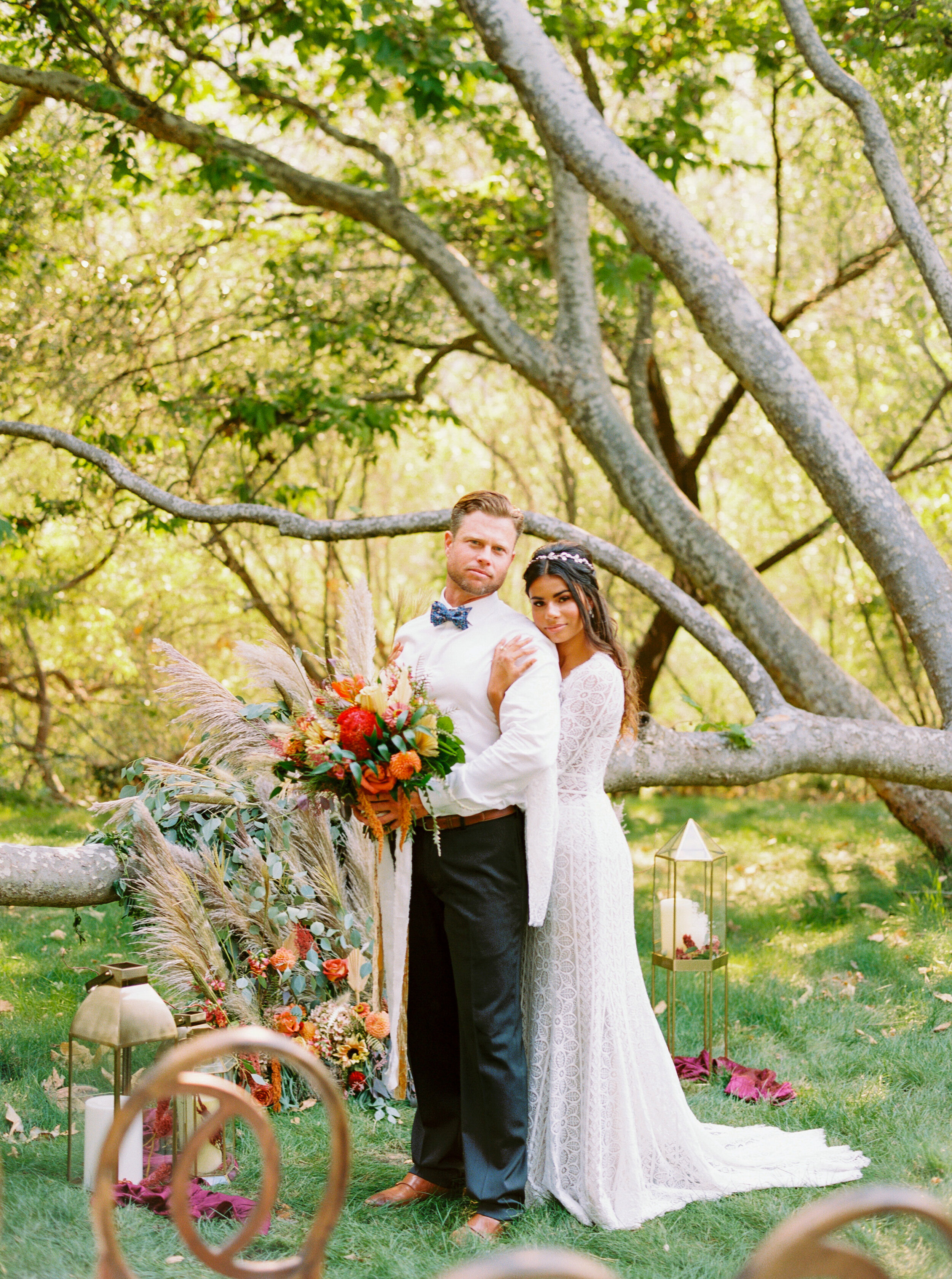 Sarahi Hadden - An Earthy Summer Boho Inspired Wedding with Sunset Hues at Gardener Ranch-132.jpg