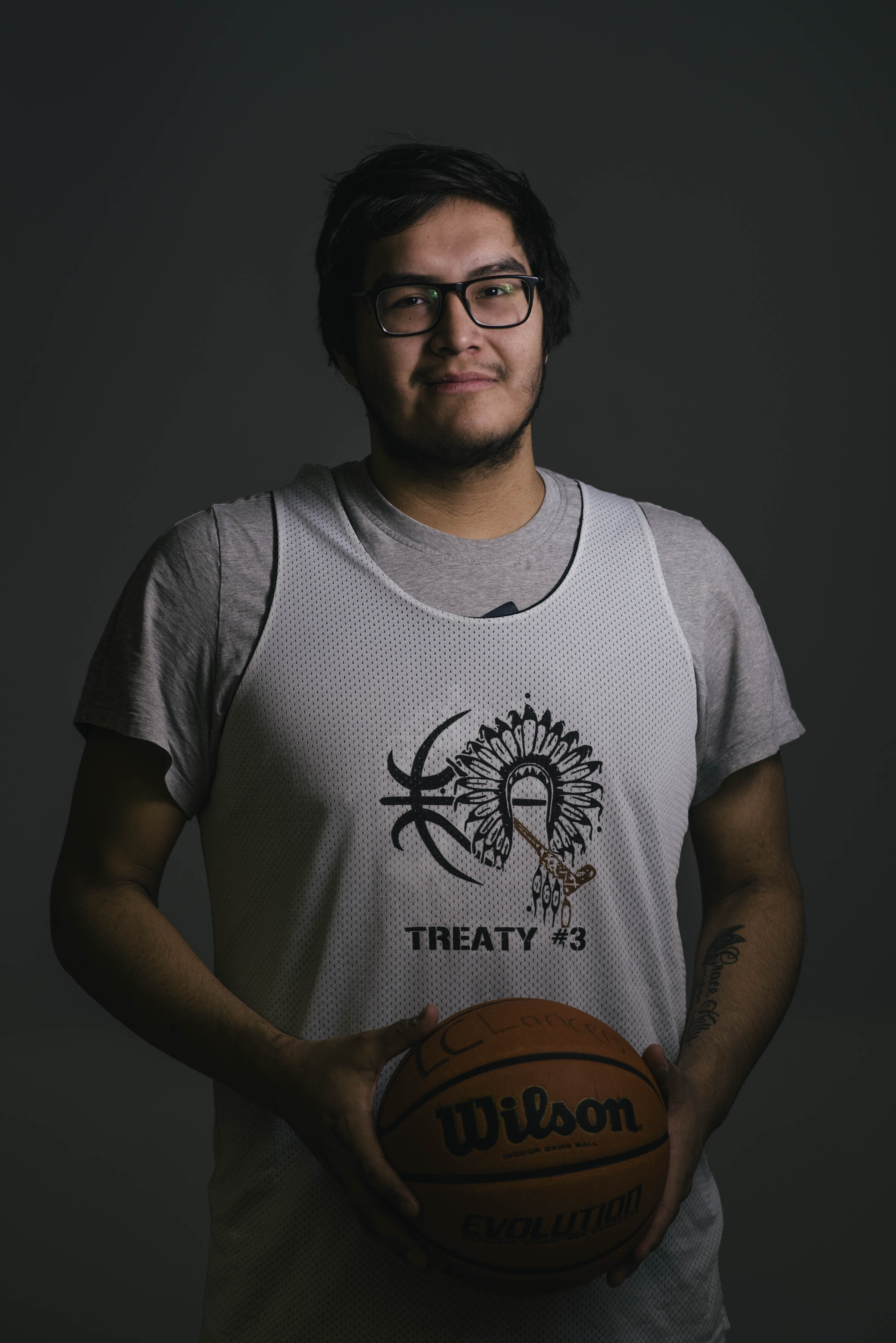  Jaden White, from Naotkamegwanning First Nation in Treaty #3: “playing basketball, where I come from it’s not very big so you have to go away from home just to chase what you want.”  