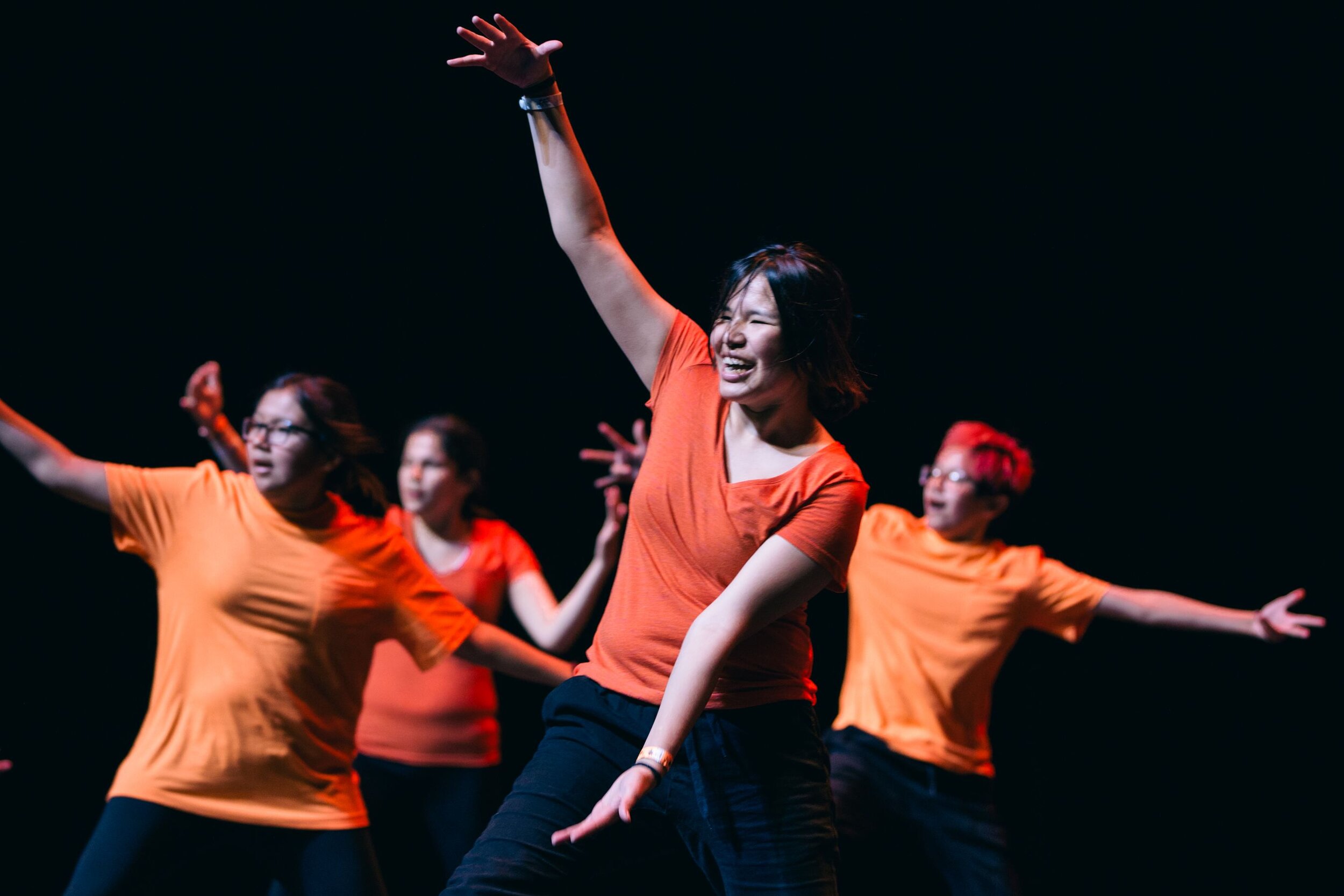  Grade 9 student Marena Wood dances in Toronto with her classmates from St. Theresa Point, Man. The students participated in "Outside Looking In", a program that brings hip-hop dance instructors to First Nation communities in Northern Ont. and Man.  