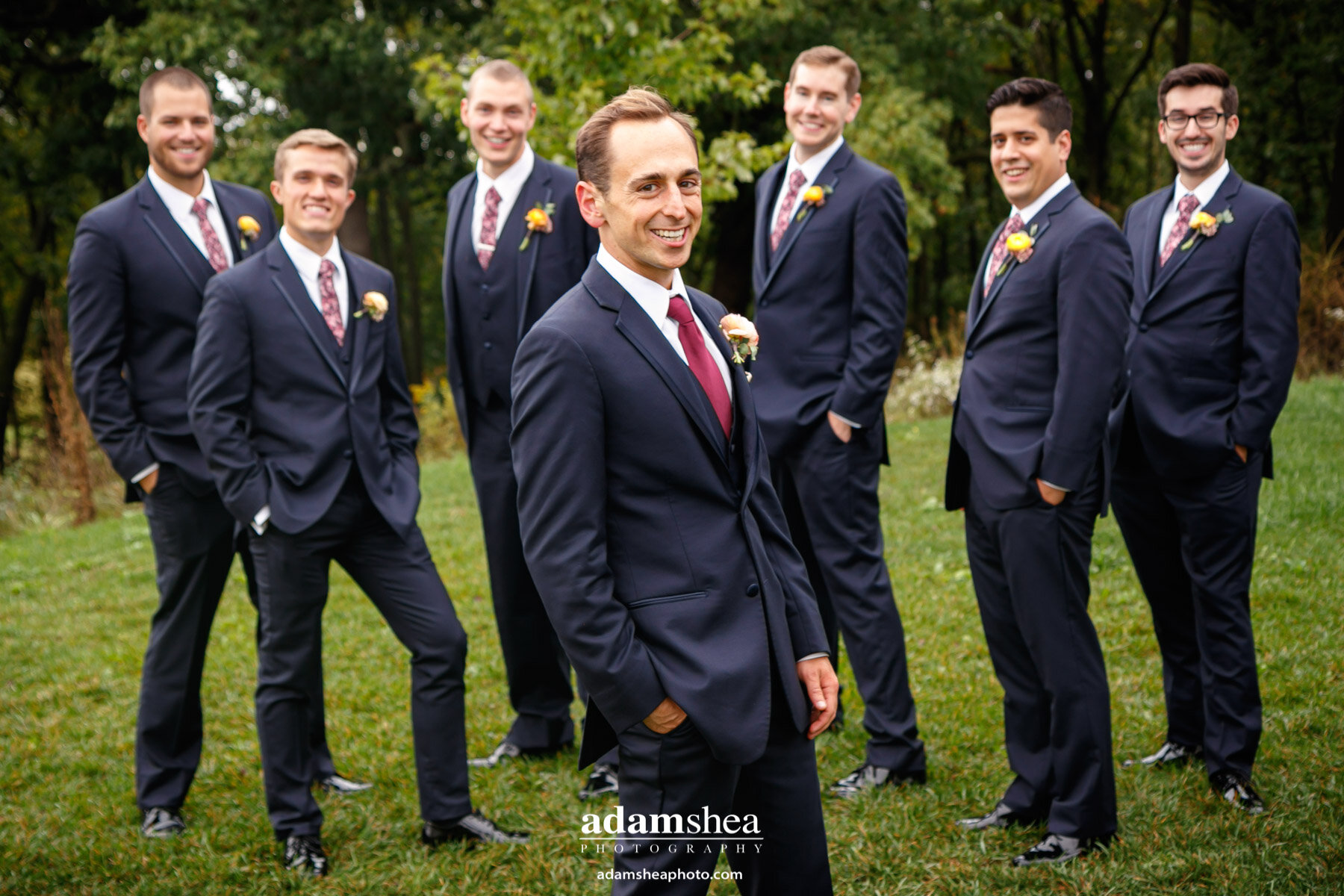 Gorgeous Wedding Fields at the Reserve - Stoughton WI - Adam Shea Photography - Bride and Bridesmaids