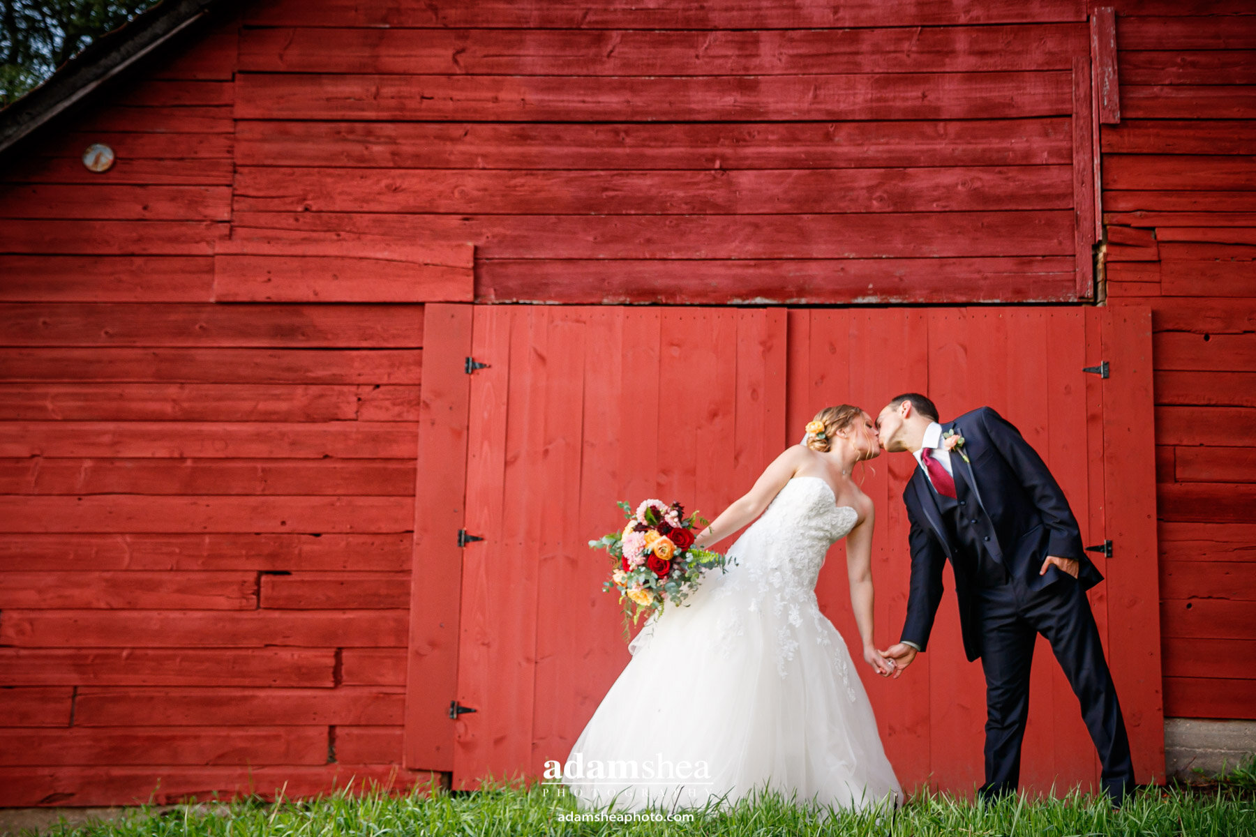Gorgeous Wedding Fields at the Reserve - Stoughton WI - Adam Shea Photography - Red Barn