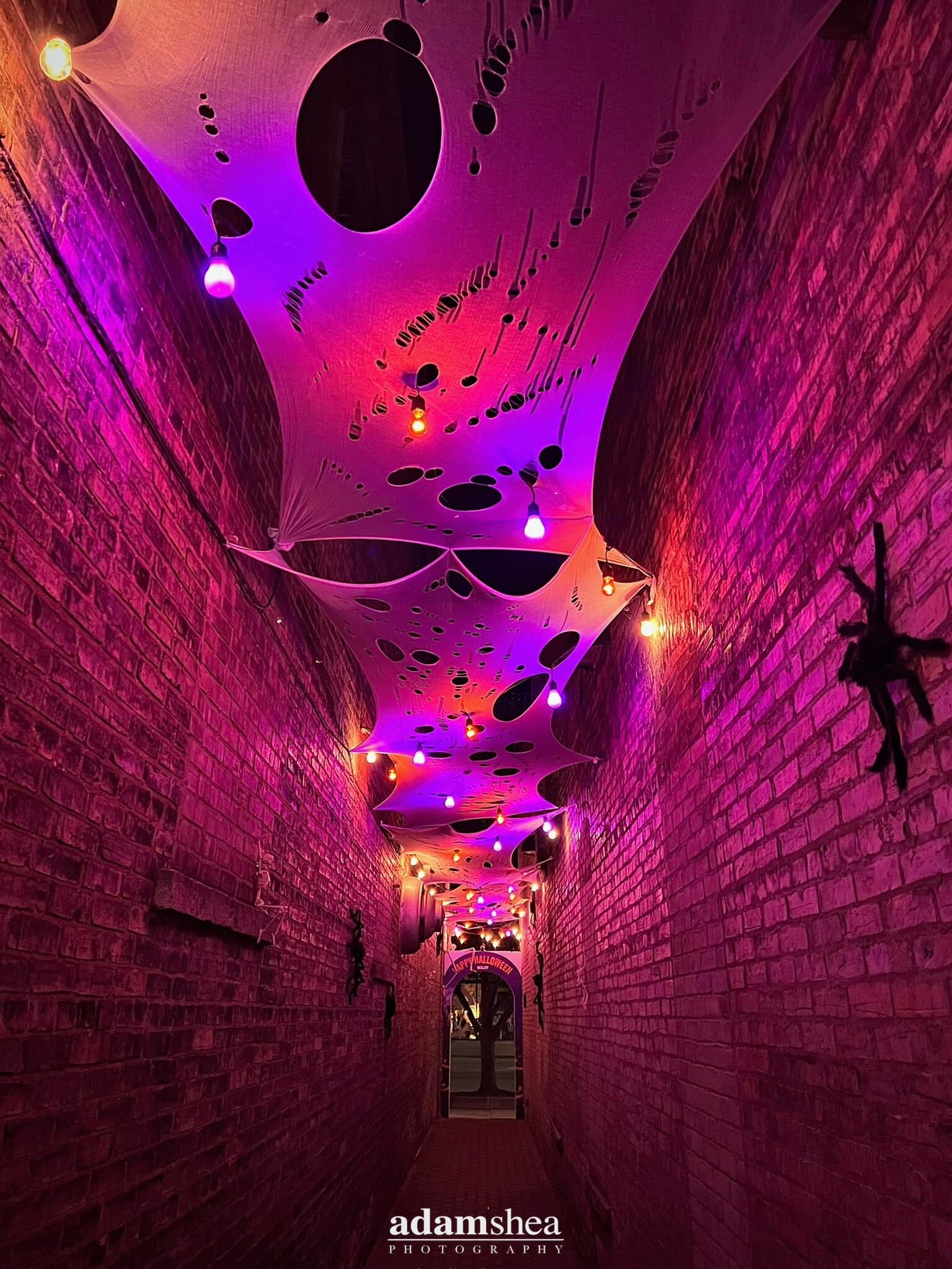 The alley by Future Neenah got a Halloween Makeover.  Check out the spooky scene!

Sponsored by:  Boldt Constrution
&copy; Adam Shea Photography | 2023