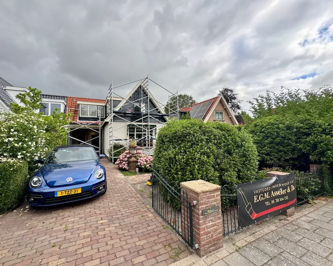 Schilderproject aan de Kromme Spieringweg in Vijfhuizen