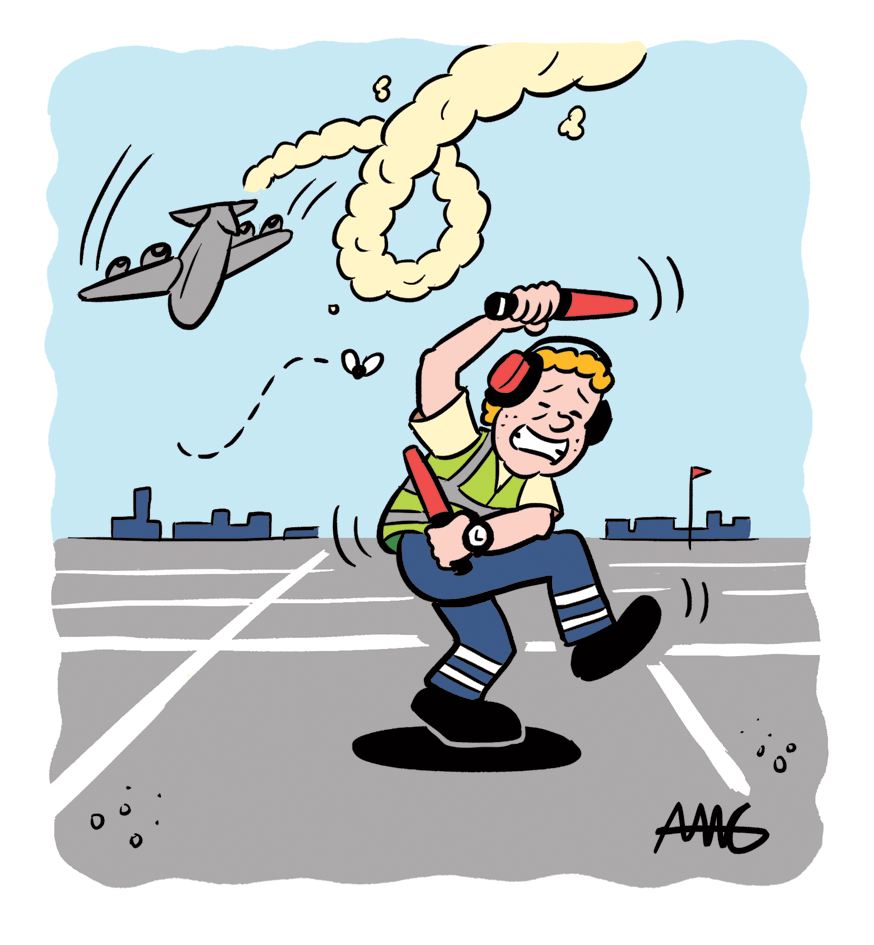  YUX - A monthly gag cartoon strip for the  Village Revue.  