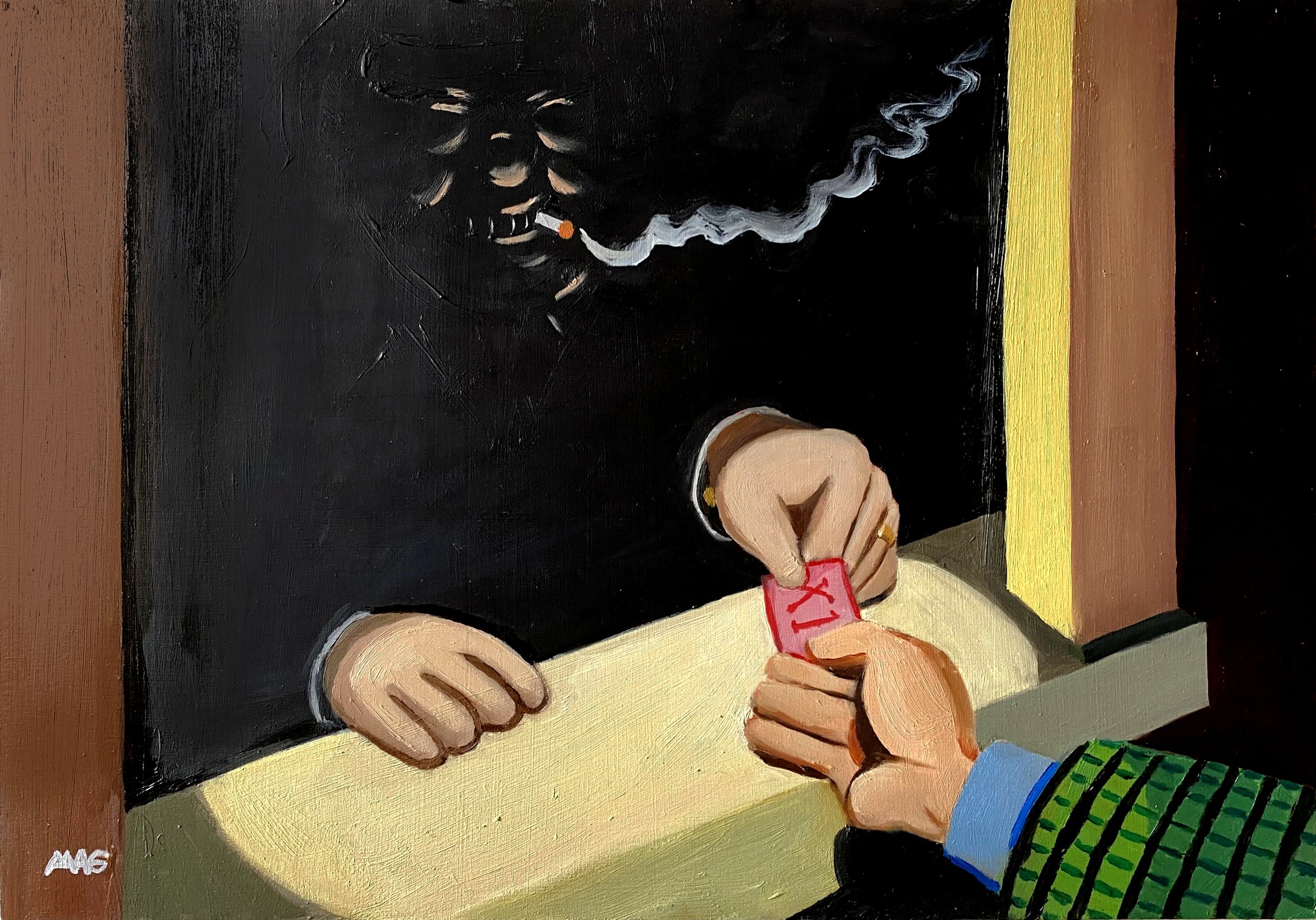  Ticketmaster Oil on board 30 × 42 cm  2026 