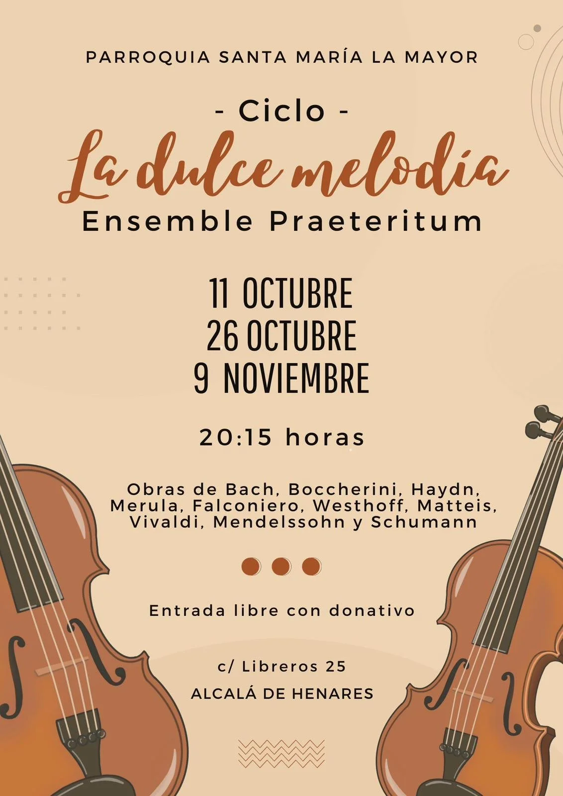 Concierto Ciclo "La Suave Melodía" Ensemble Praeteritum 