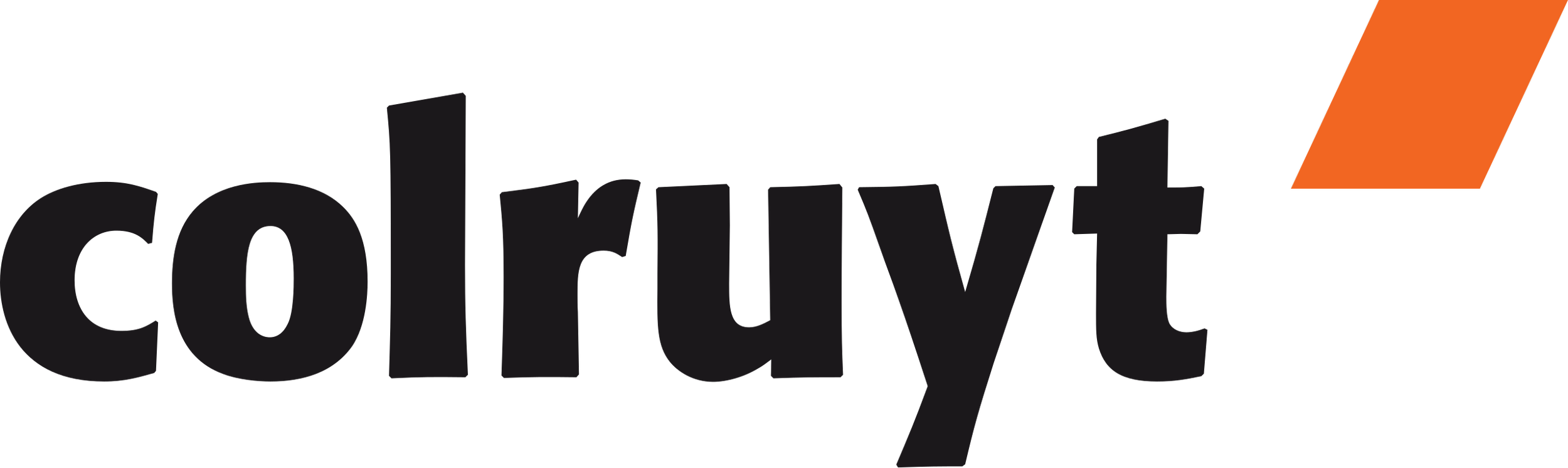 The word 'delivery' in lowercase black letters with an orange accent mark at the end.