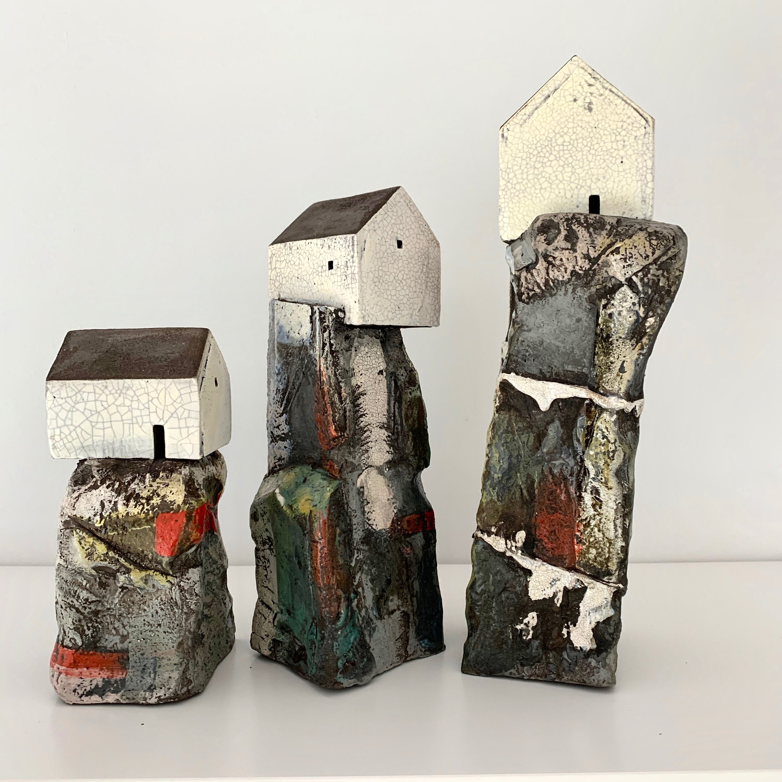 3 house on rock sculptures