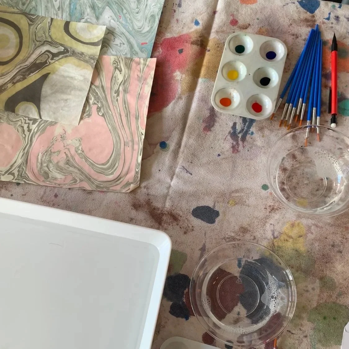 A Suminagashi Morning with Odette Press