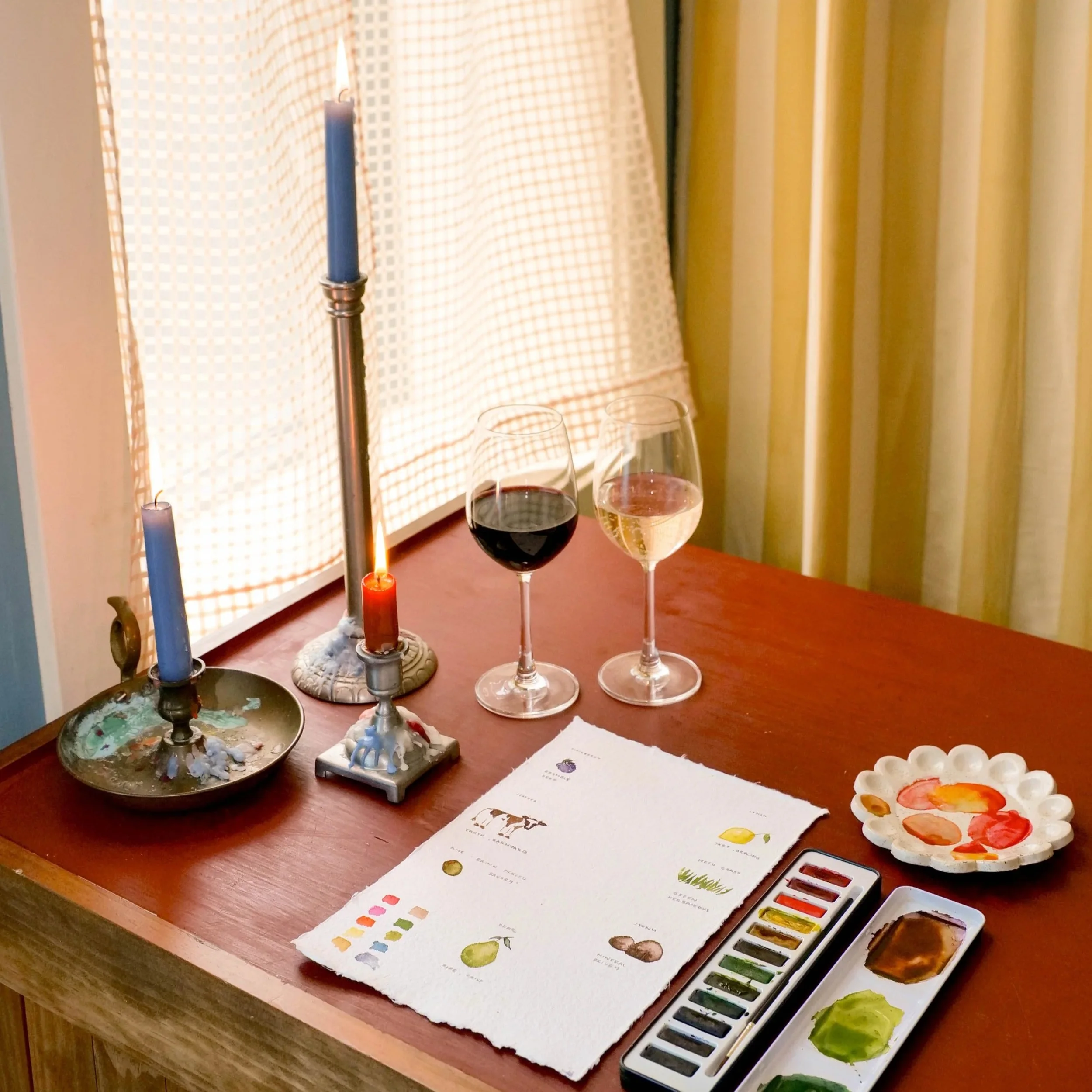 Painting Notes: A Wine Tasting and Watercolor Workshop