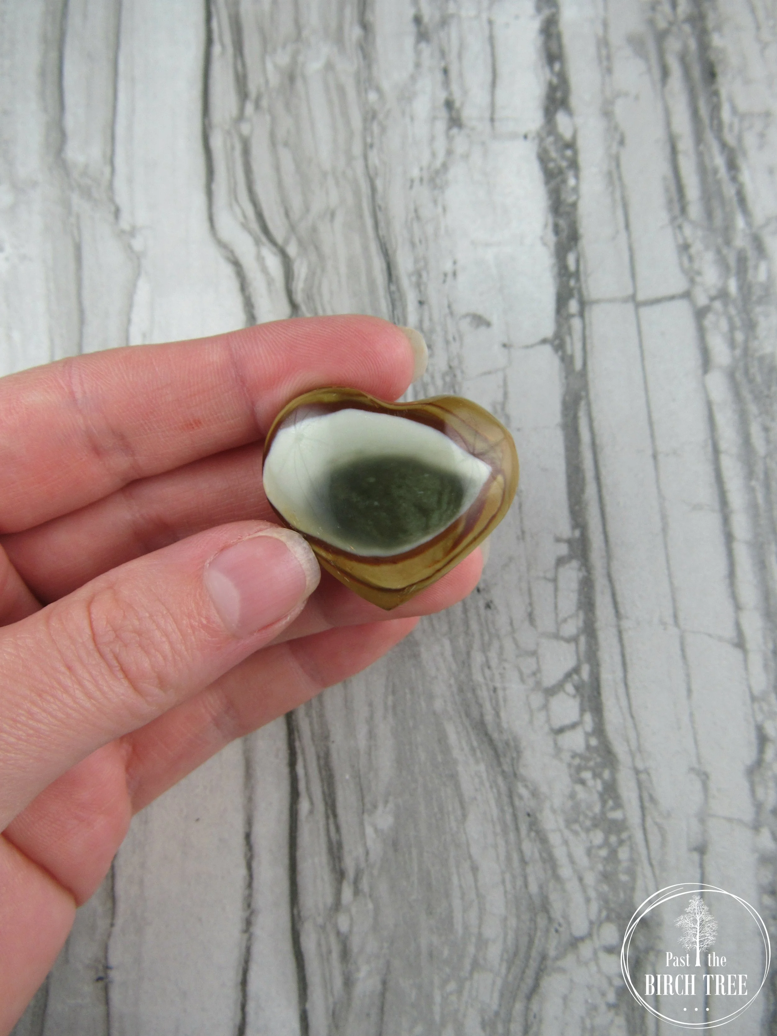 Polished Natural Polychrome Jasper Heart Specimen