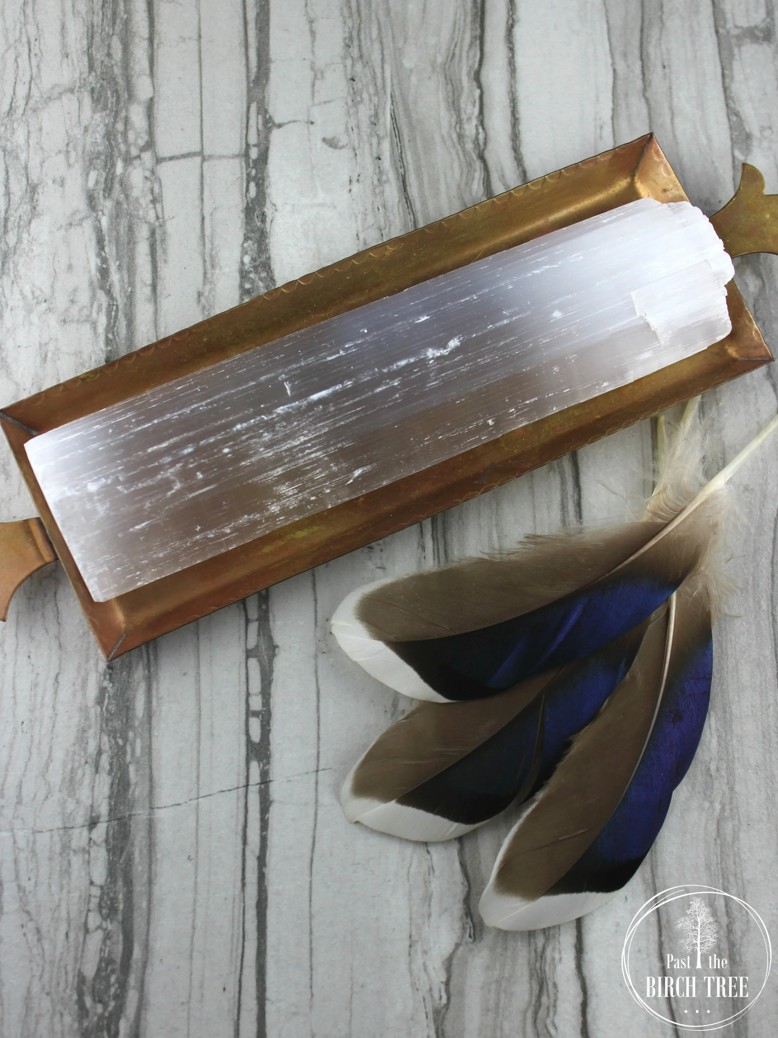 Raw Natural Selenite Wand Specimen