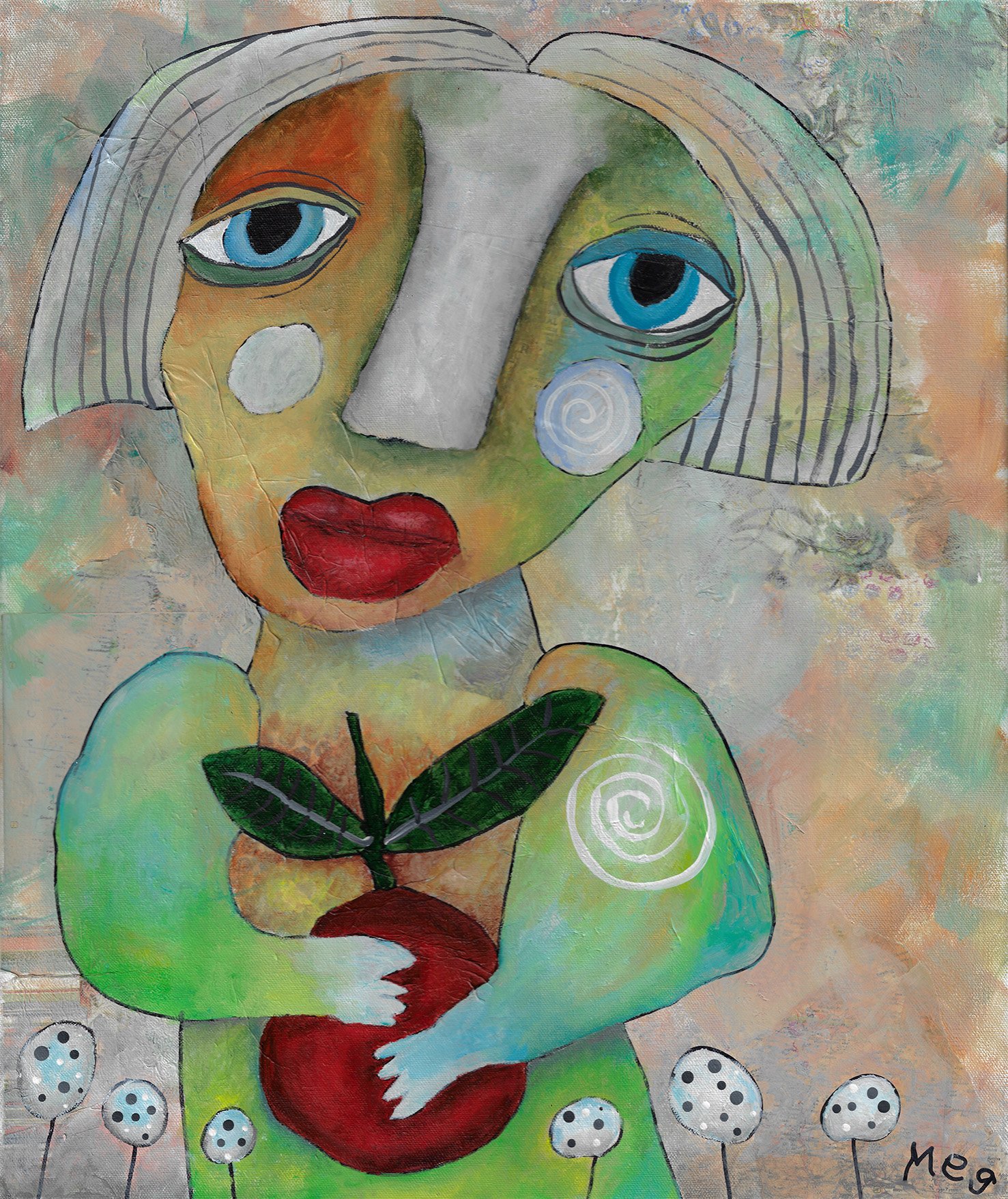 Tinkerbell Holds the Apple ($185)
