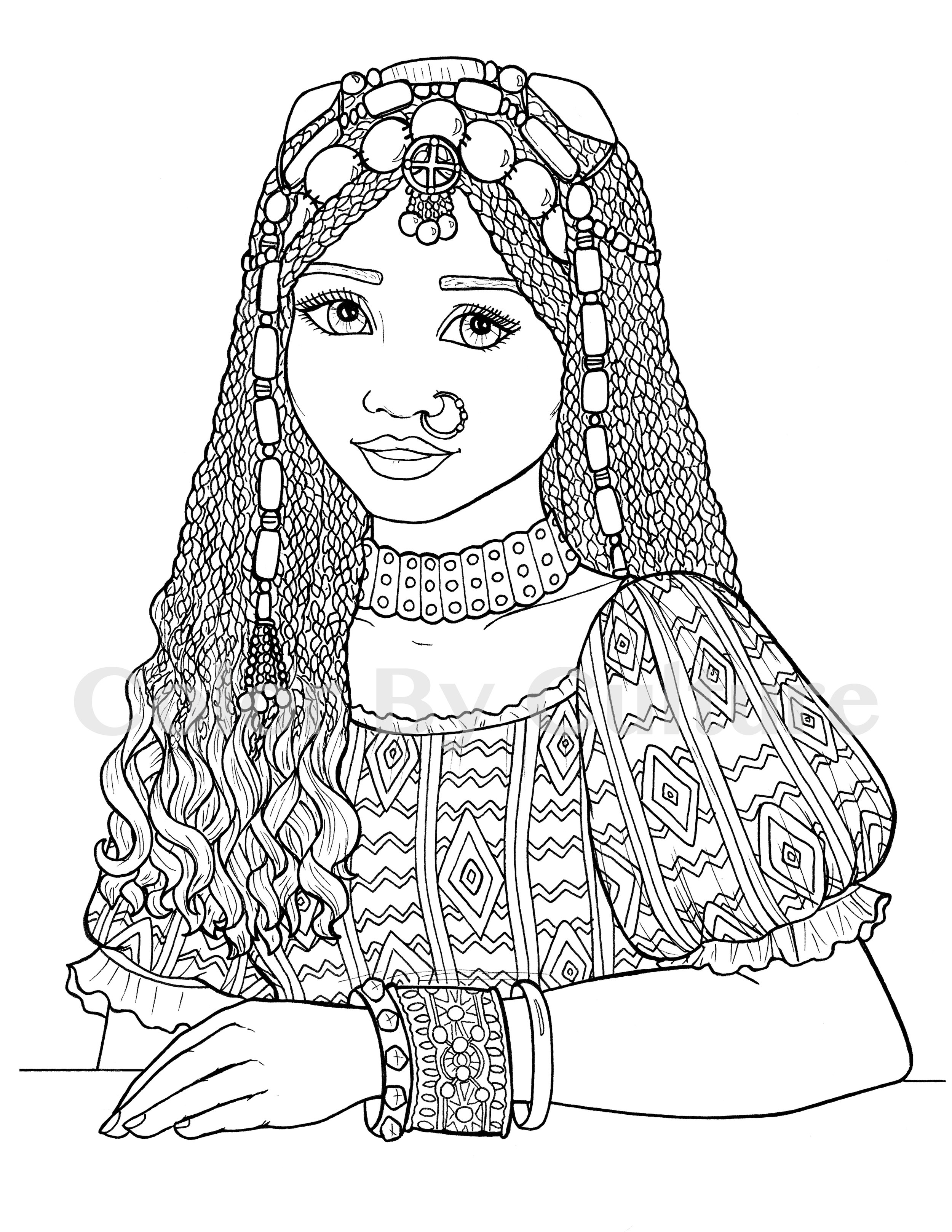 ️African Culture Coloring Pages Free Download| Gambr.co