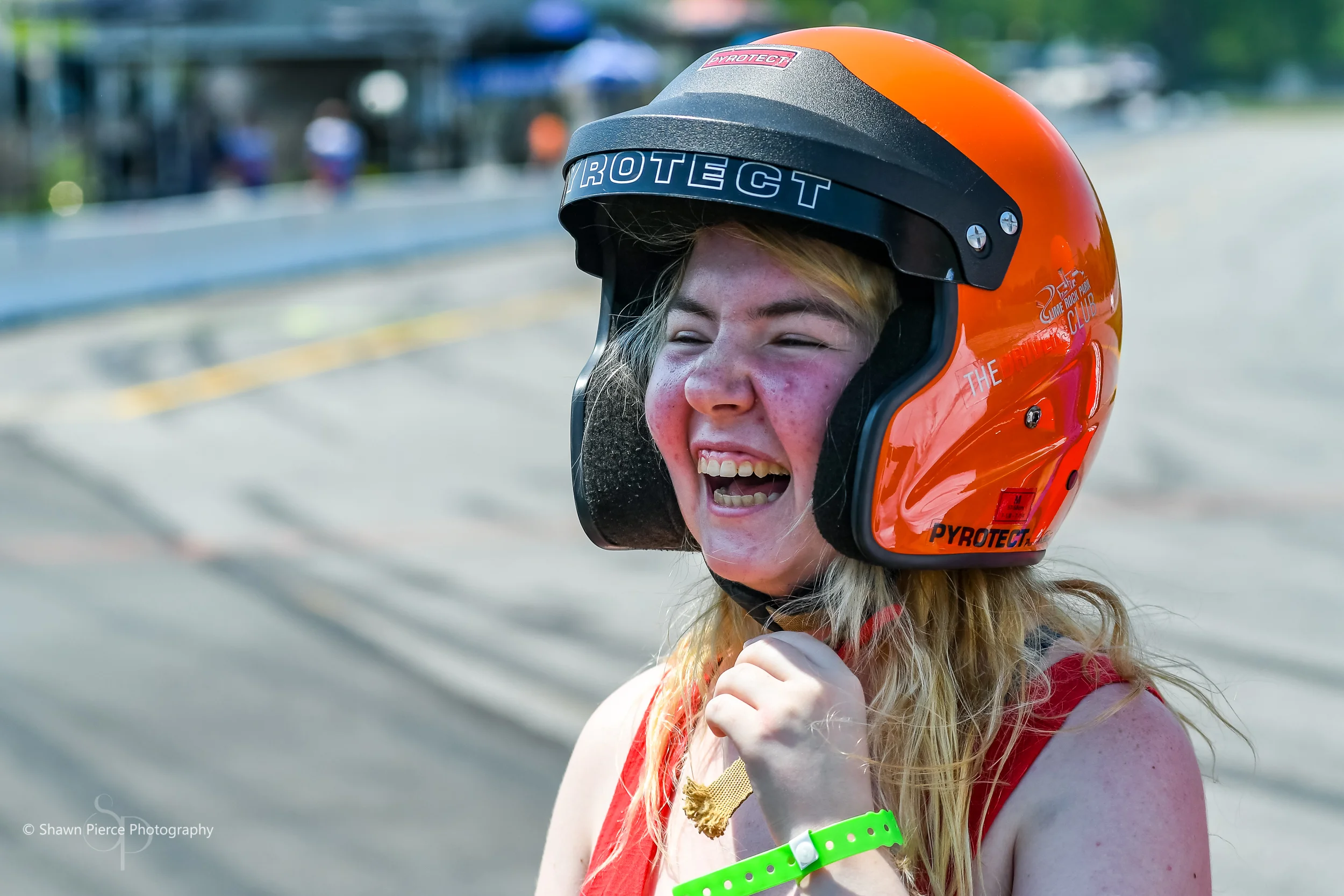 The face you make after getting a hot lap in the LRP Camaro