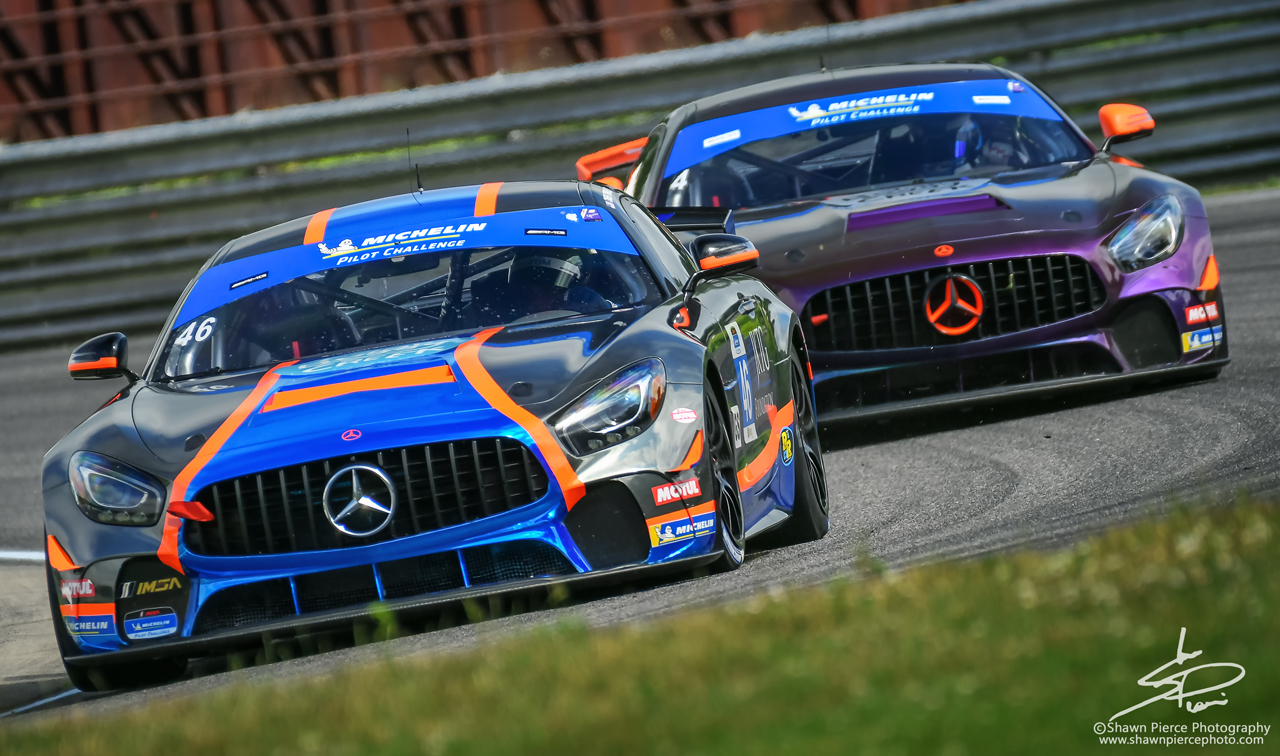 GS winner: no.46 Team TGM Mercedes AMG GT4 driven by: Hugh Pumb and Owen Trinkler.