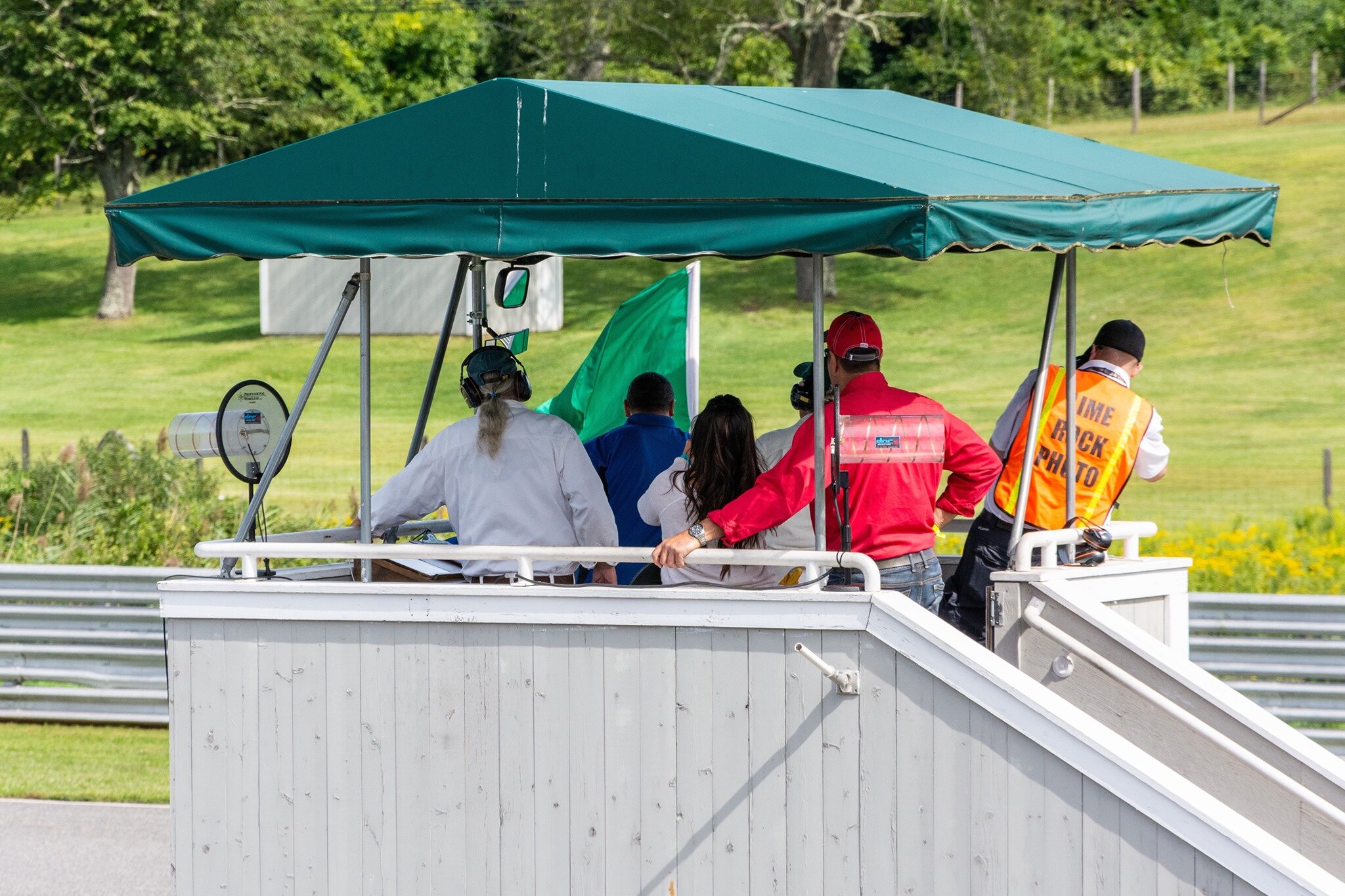  Getting the shot of Brett waving the green flag. Photo credit: Chris Kasinskas.  