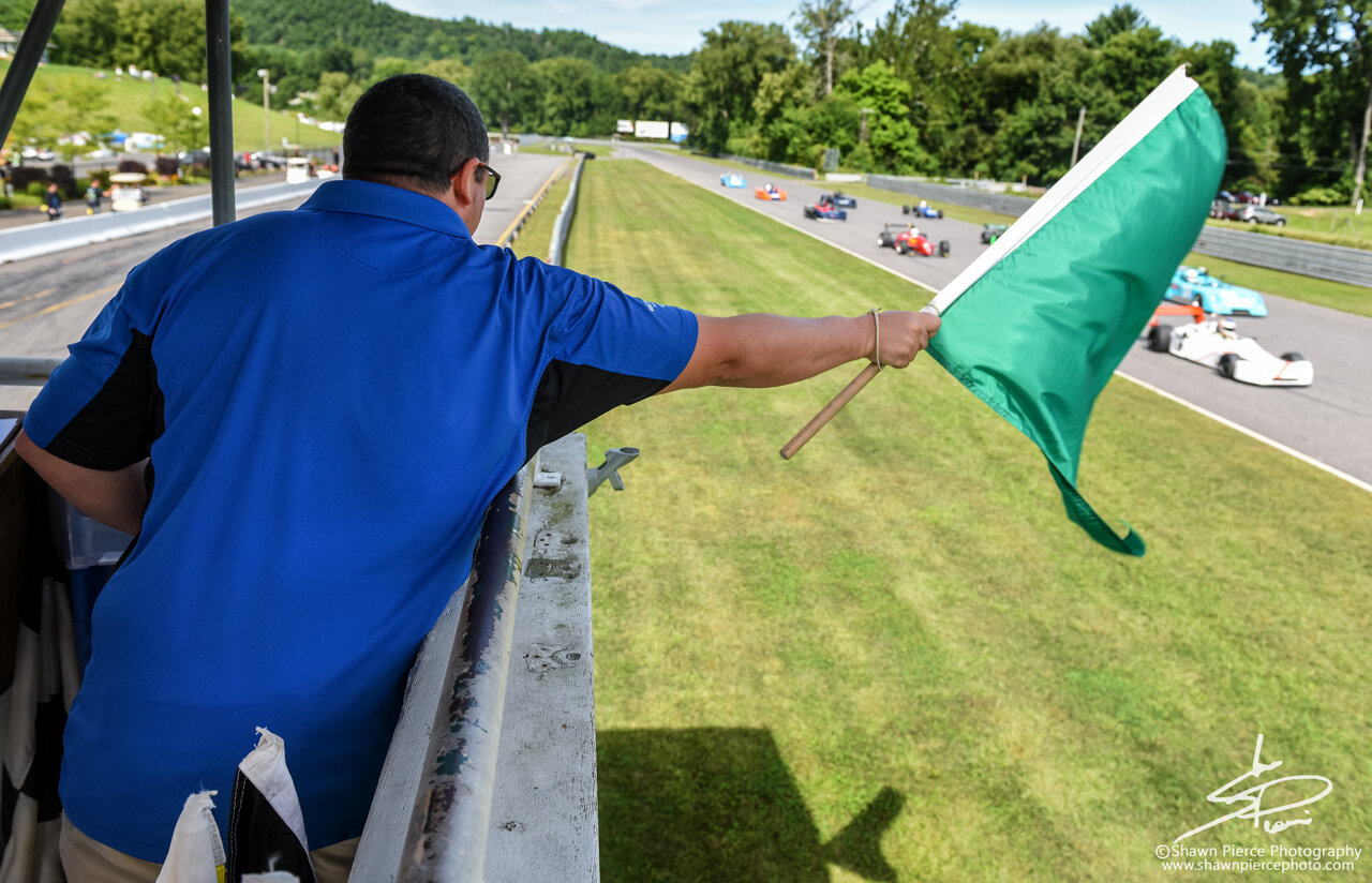  3. Special Green Flag. During the LRP HIstoric Festival, Special Olympian Brett Glaser got the opportunity to start a race. It was an honor to meet such an inspirational young man and to capture this moment for him. 