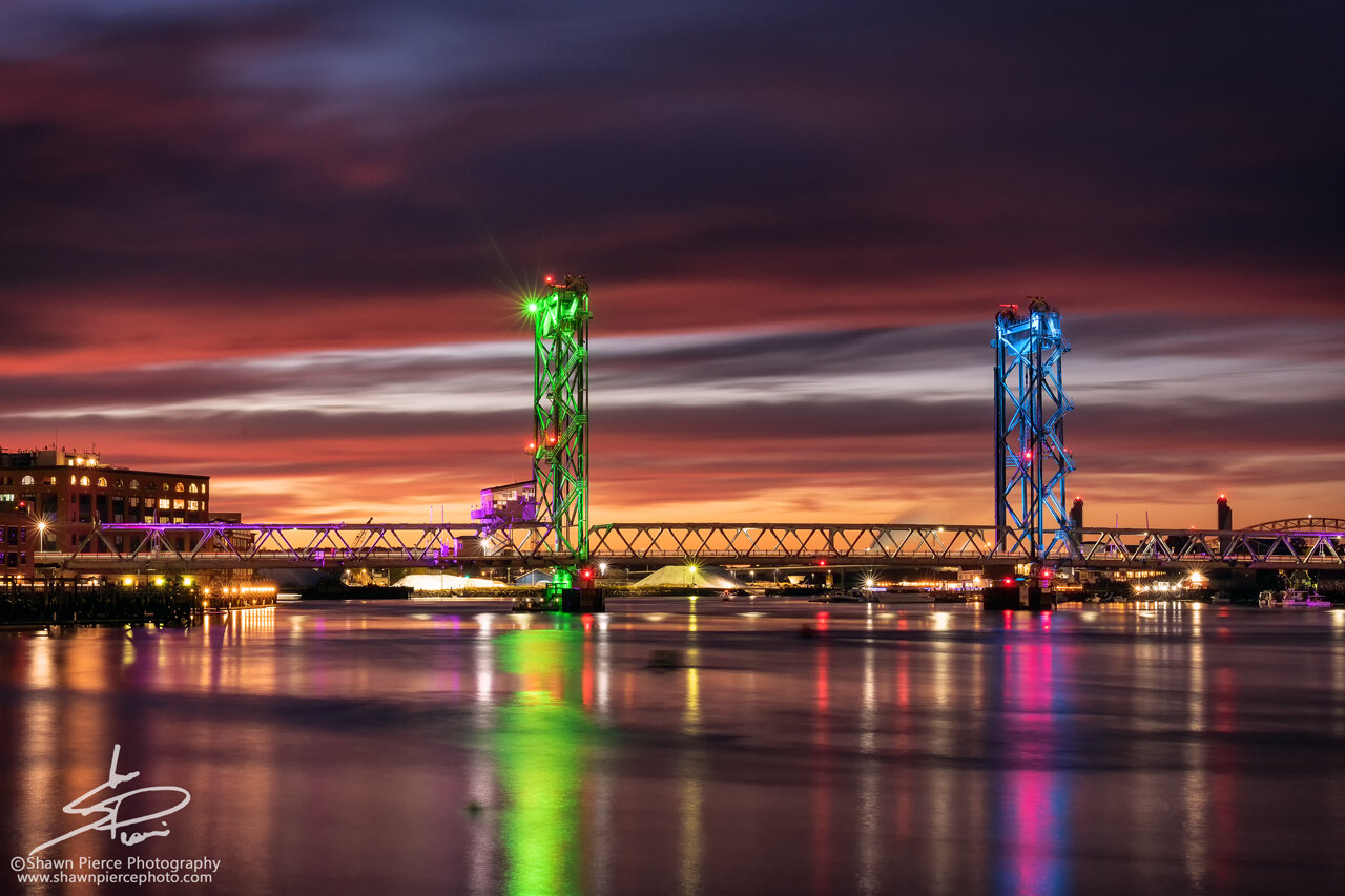  15. #LightUpMBC. For the third consecutive year I documented the lighting of the Memorial Bridge in the colors of Metastatic Breast Cancer Awareness, pink, green and teal. All told sales of prints from these events has generated donations to METAviv