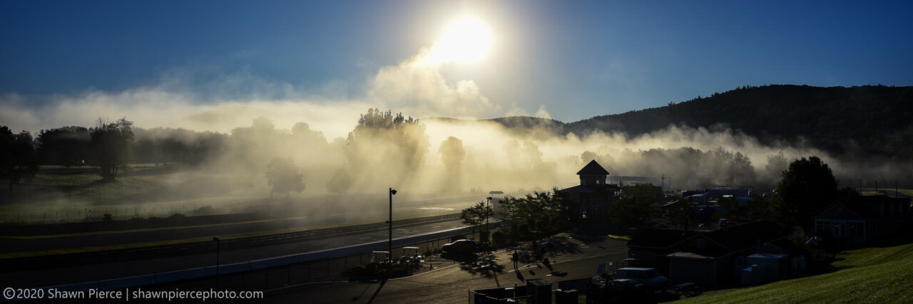  The fog of a Lime Rock morning. I feel like I’ve been waiting my whole life for this shot.  